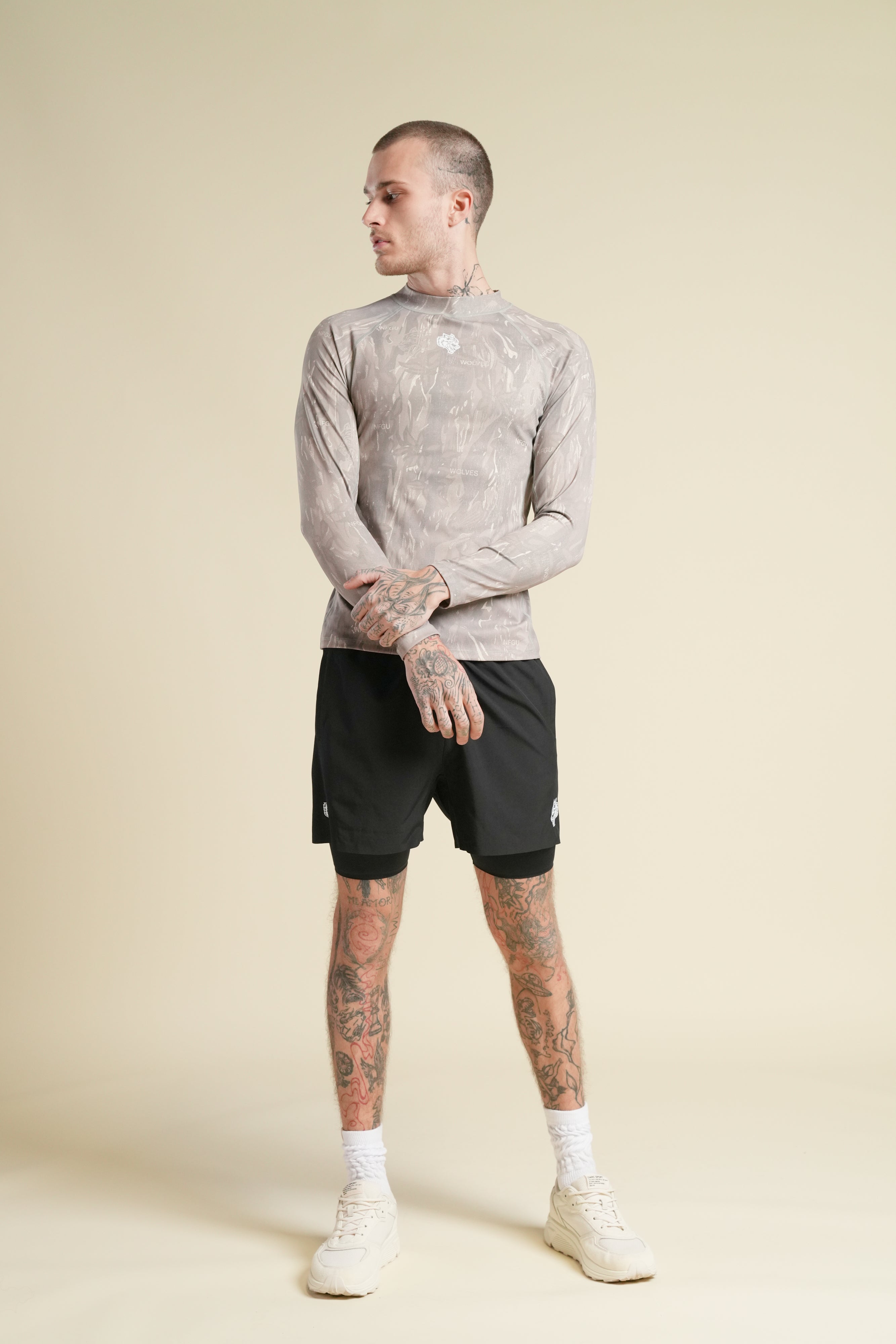 Wolf Chopper Rash Guard in Ohana Vintage Norse Camo