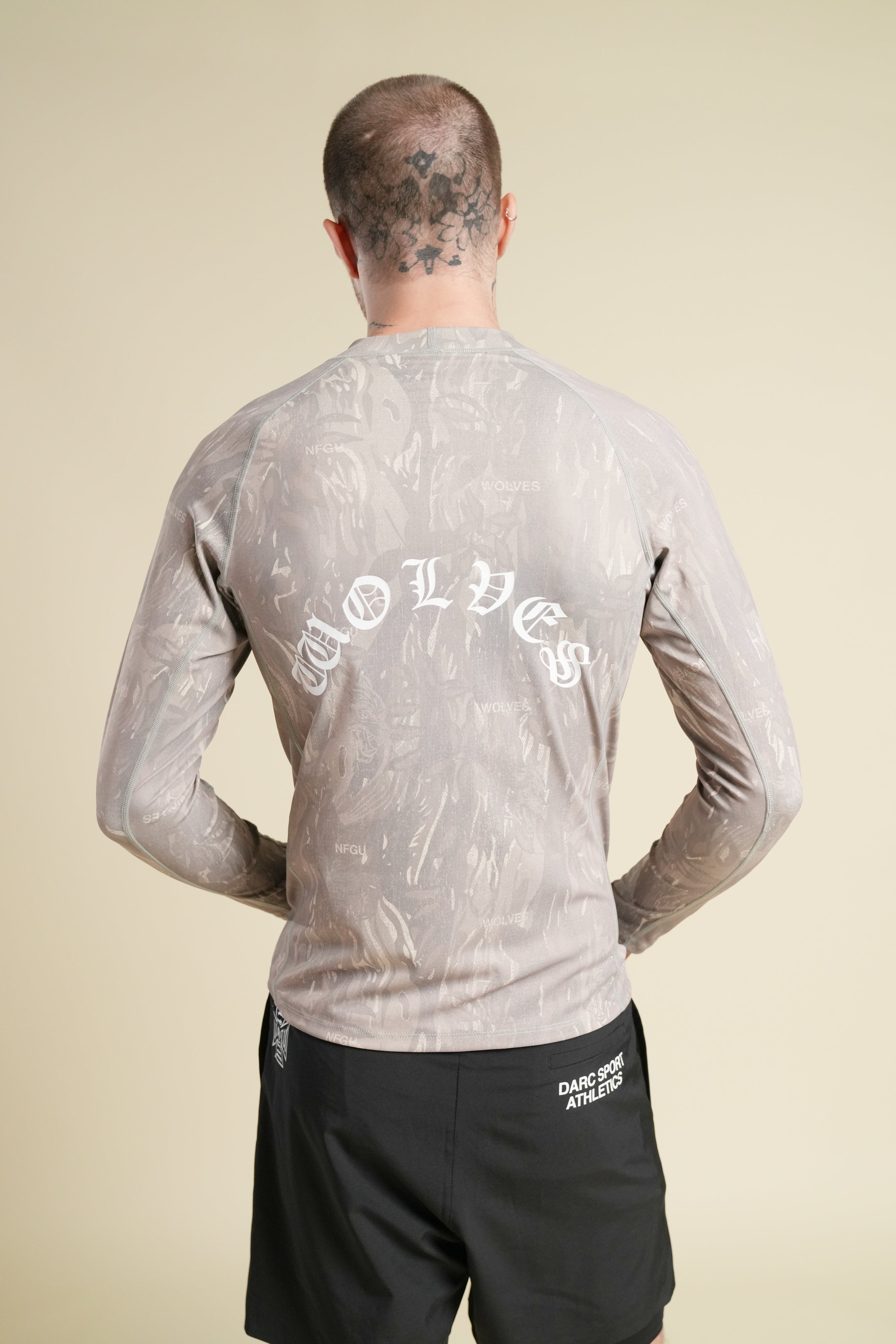 Wolf Chopper Rash Guard in Ohana Vintage Norse Camo