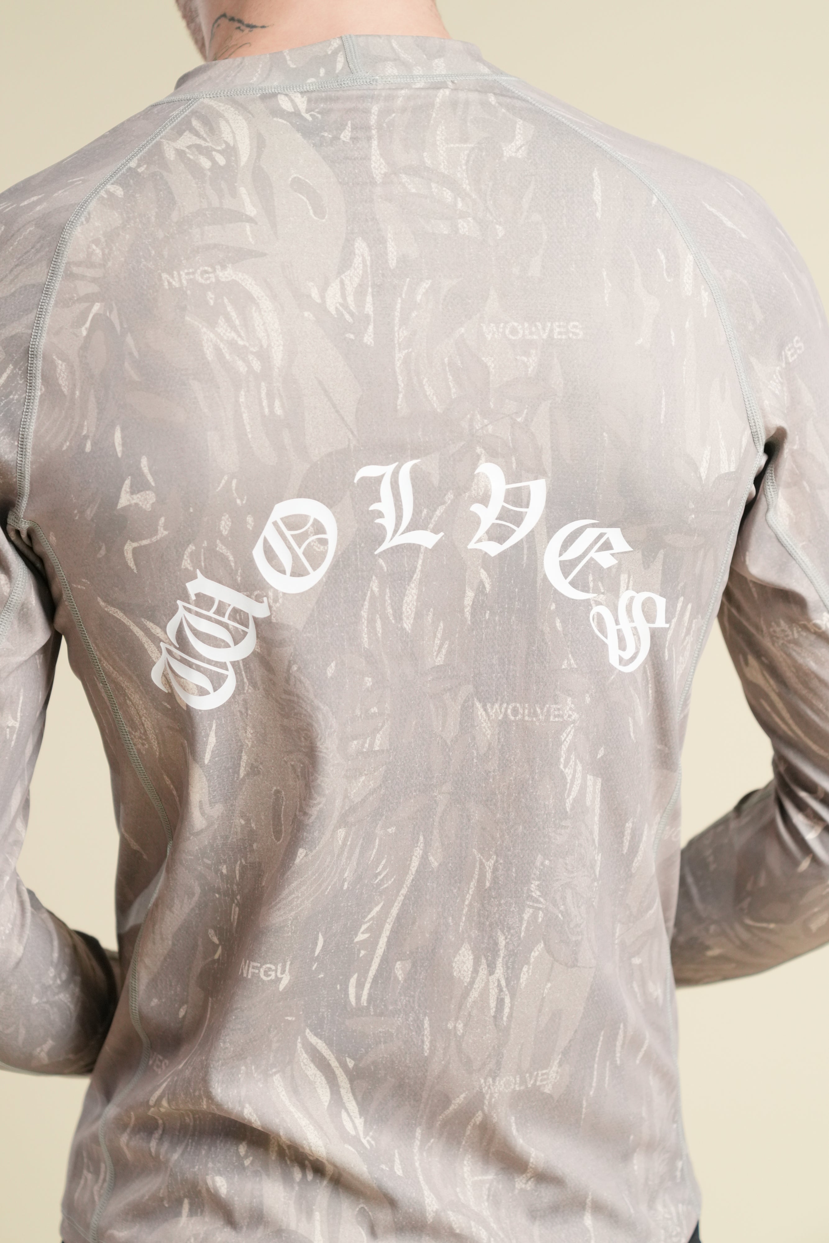 Wolf Chopper Rash Guard in Ohana Vintage Norse Camo