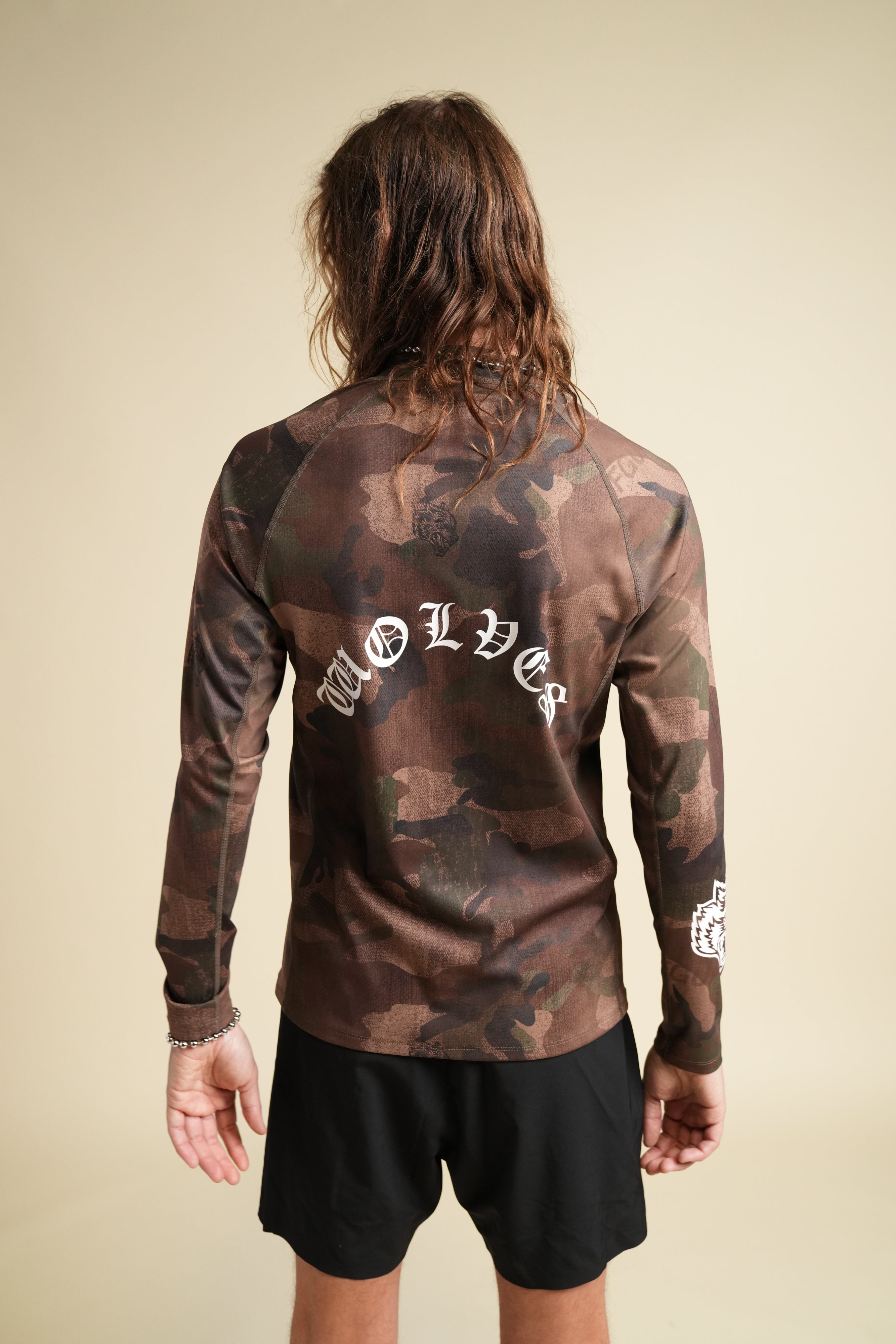 Core Chopper Rash Guard in Ohana Woodland Camo