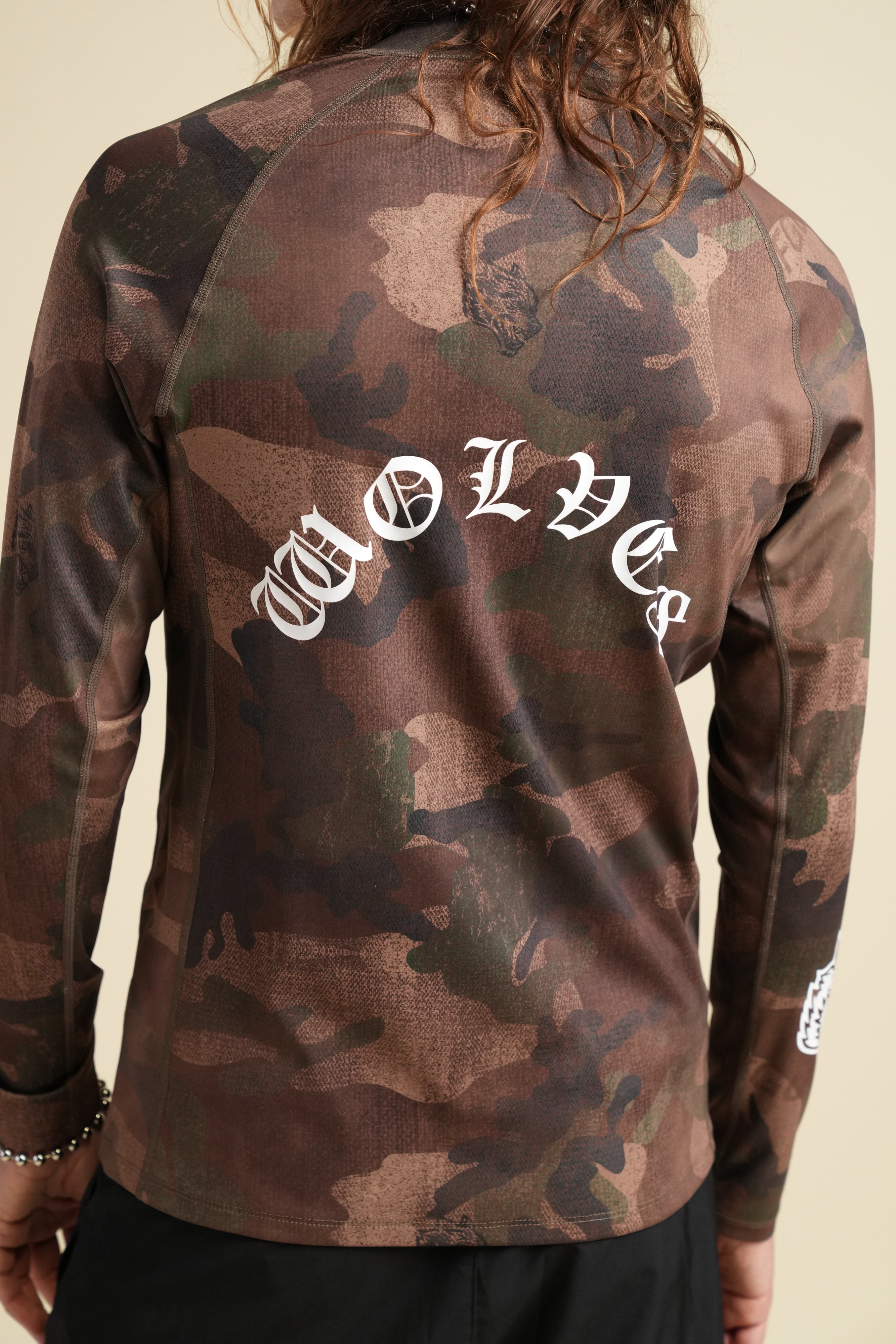 Core Chopper Rash Guard in Ohana Woodland Camo