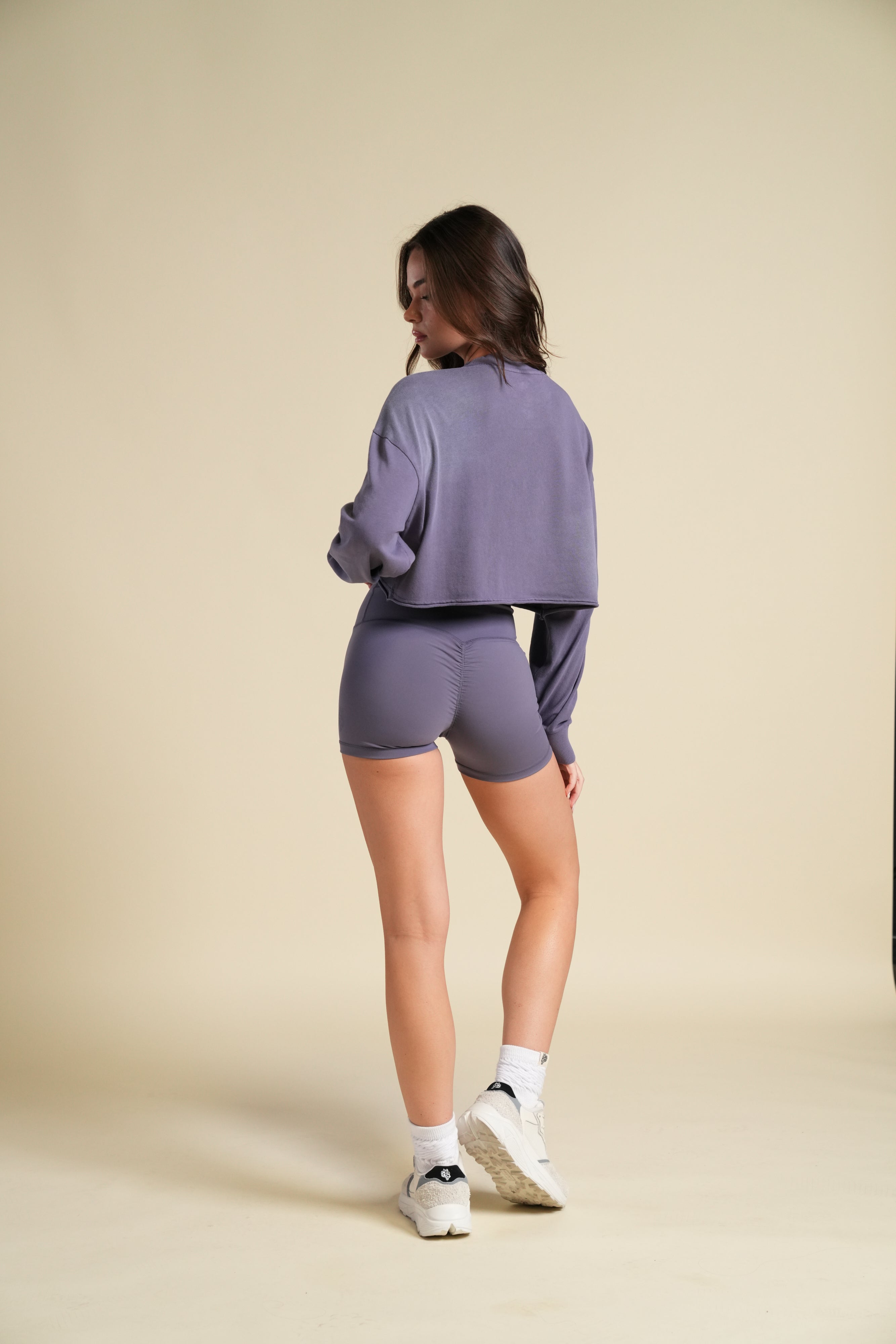 Forever IYKYK "Premium" Oversized Cropped LS Tee