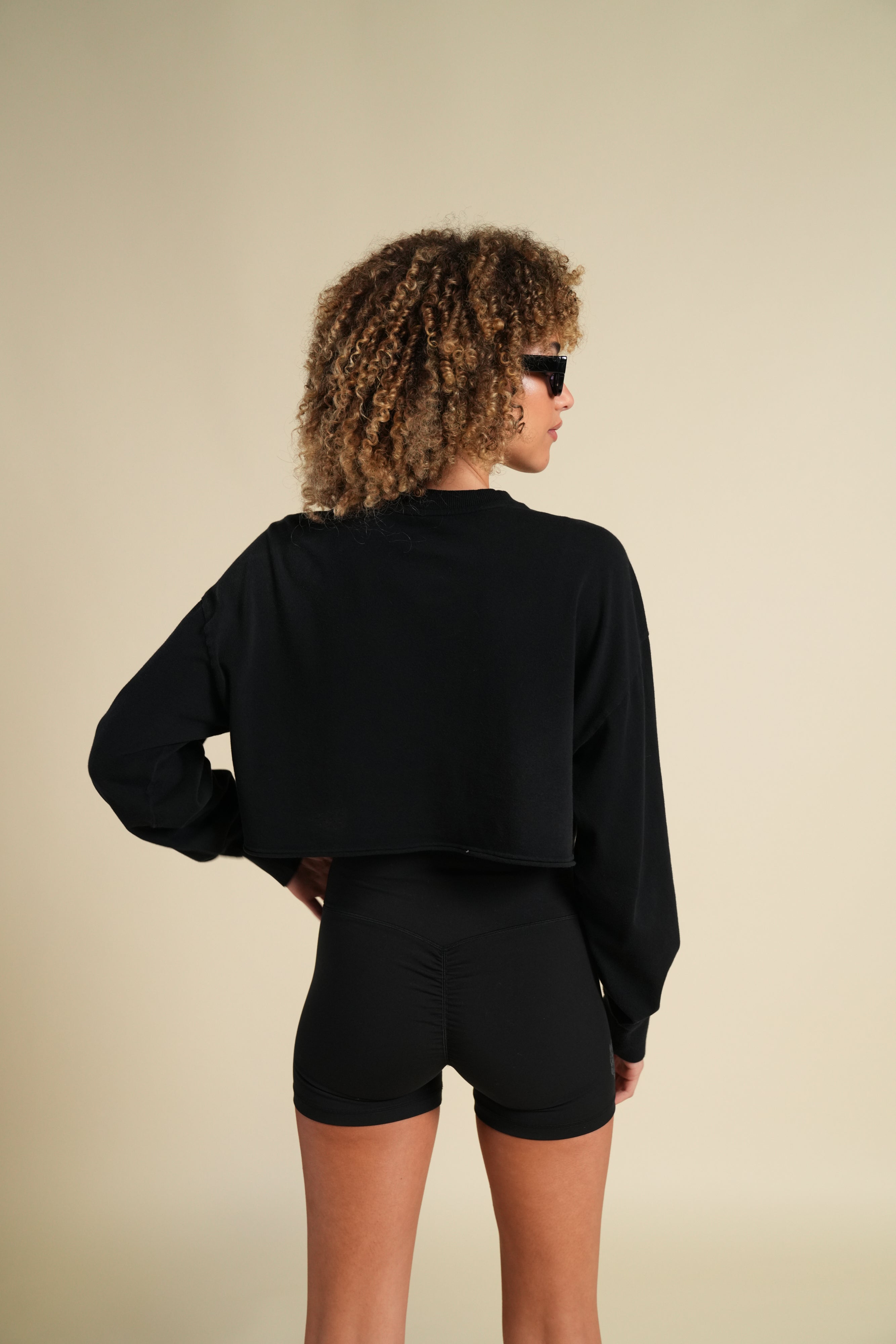 Forever IYKYK "Premium" Oversized Cropped LS Tee