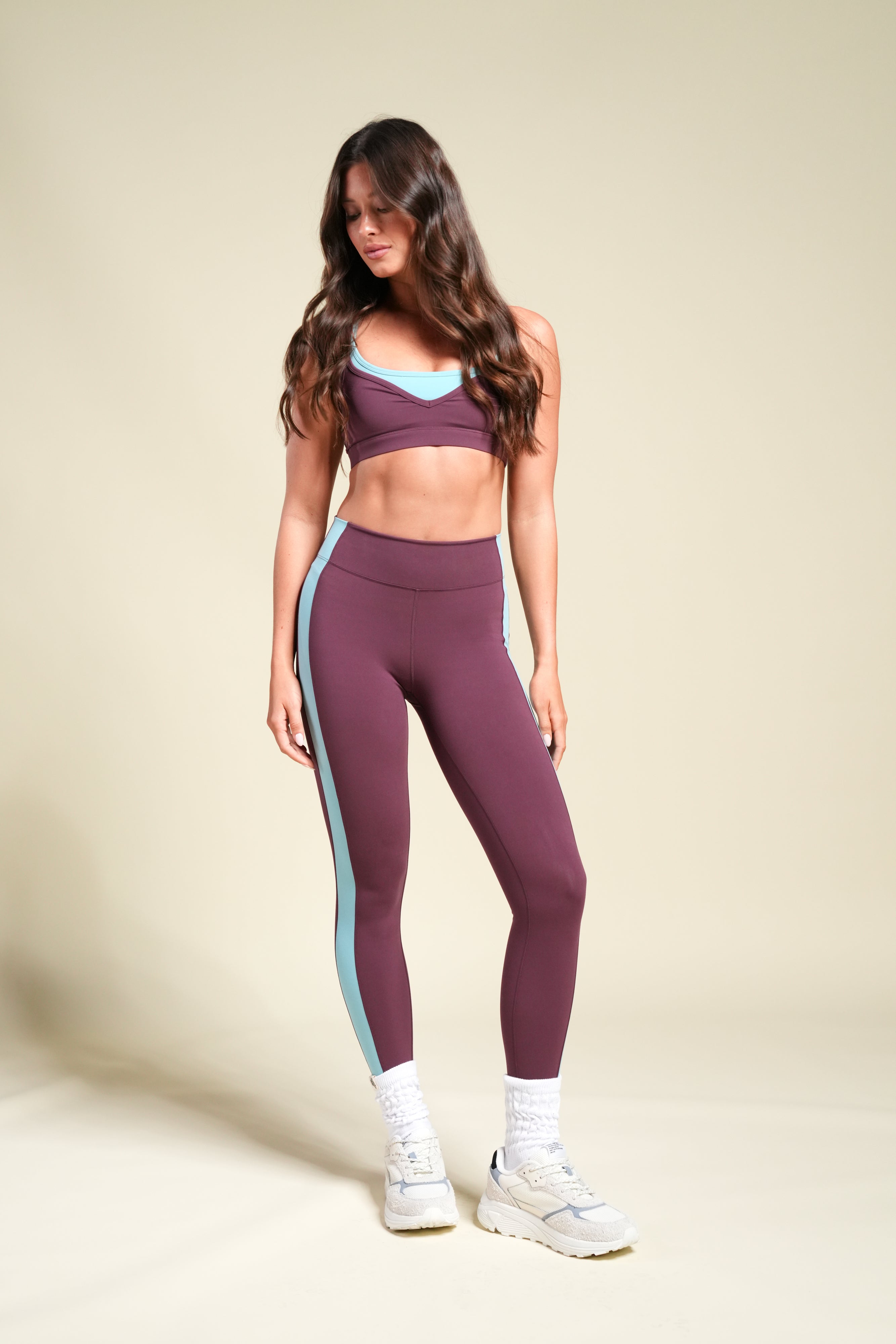Wolf "Celine" Stripe Energy Leggings
