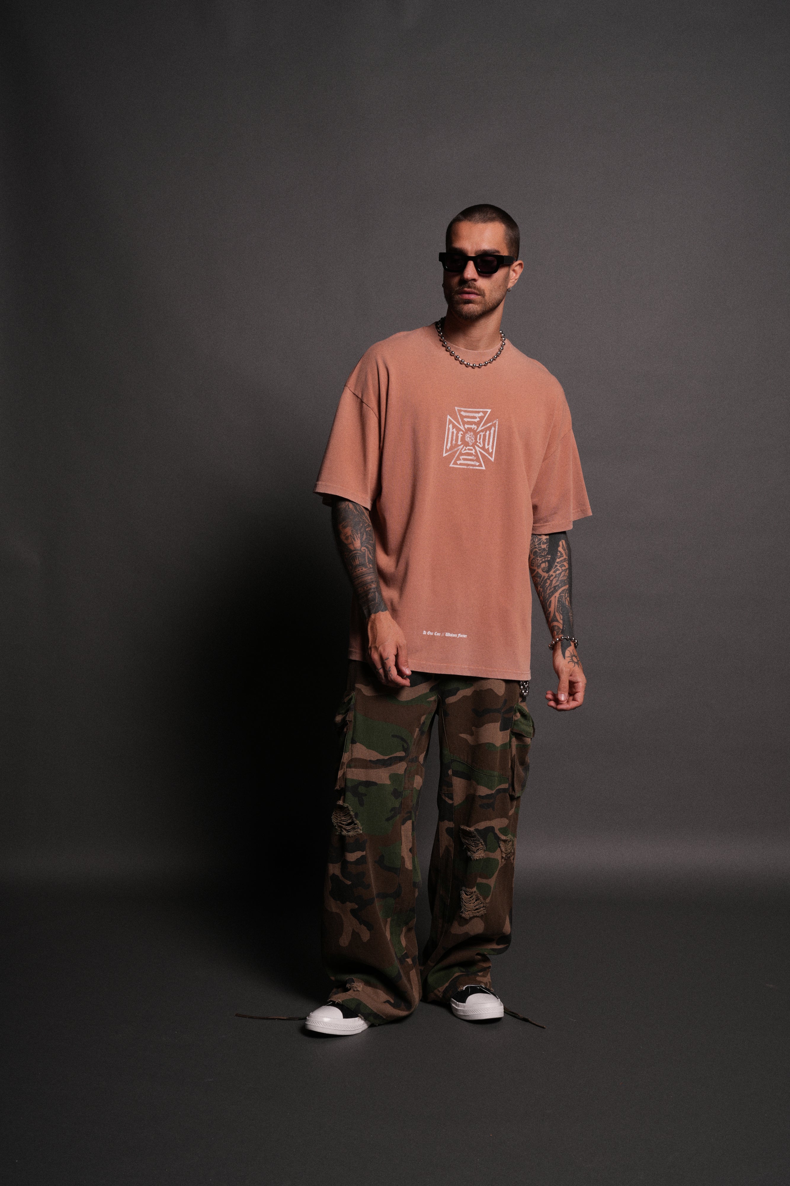 Loyal to the Core "Premium" Oversized Tee in Desert Rose
