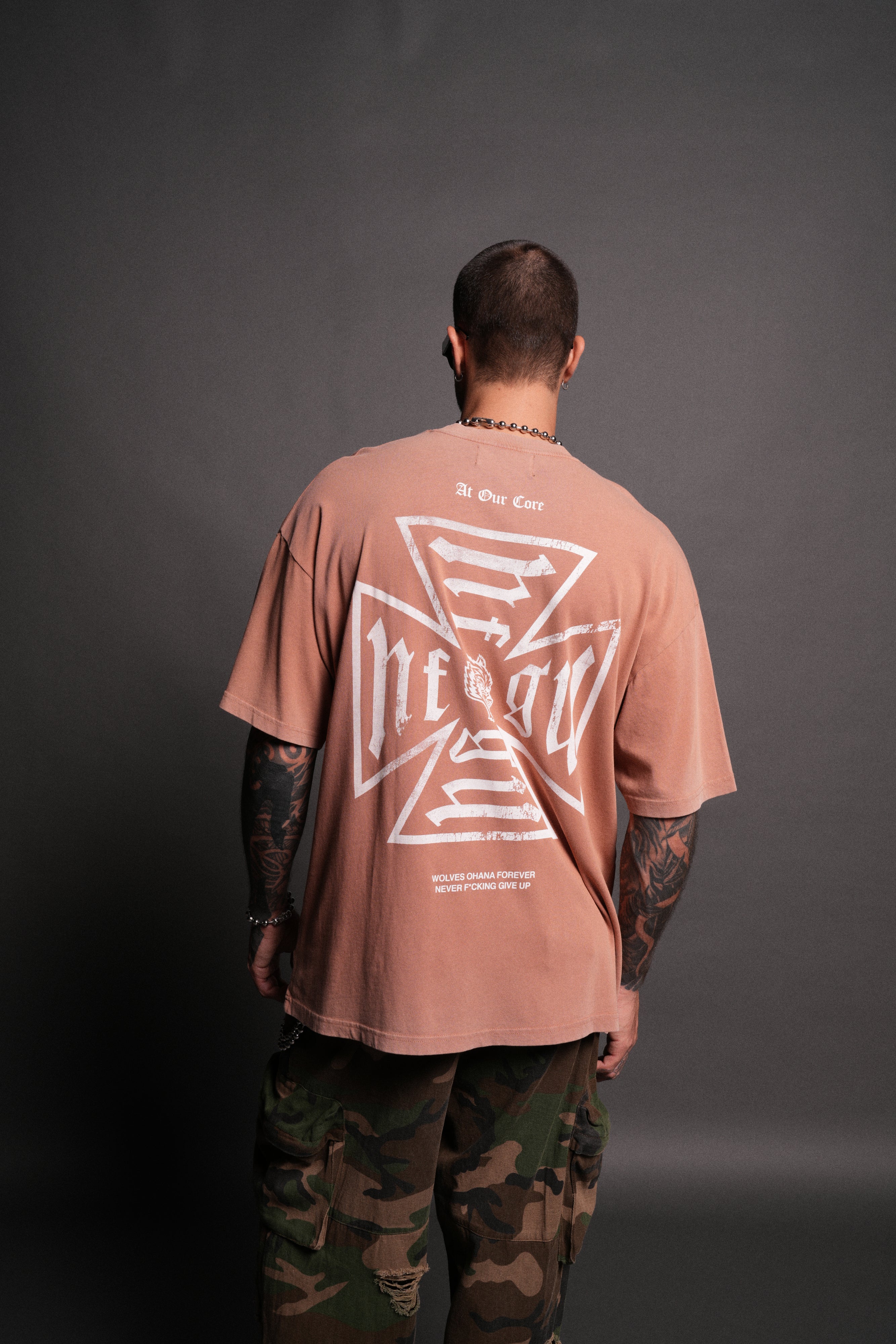 Loyal to the Core "Premium" Oversized Tee in Desert Rose