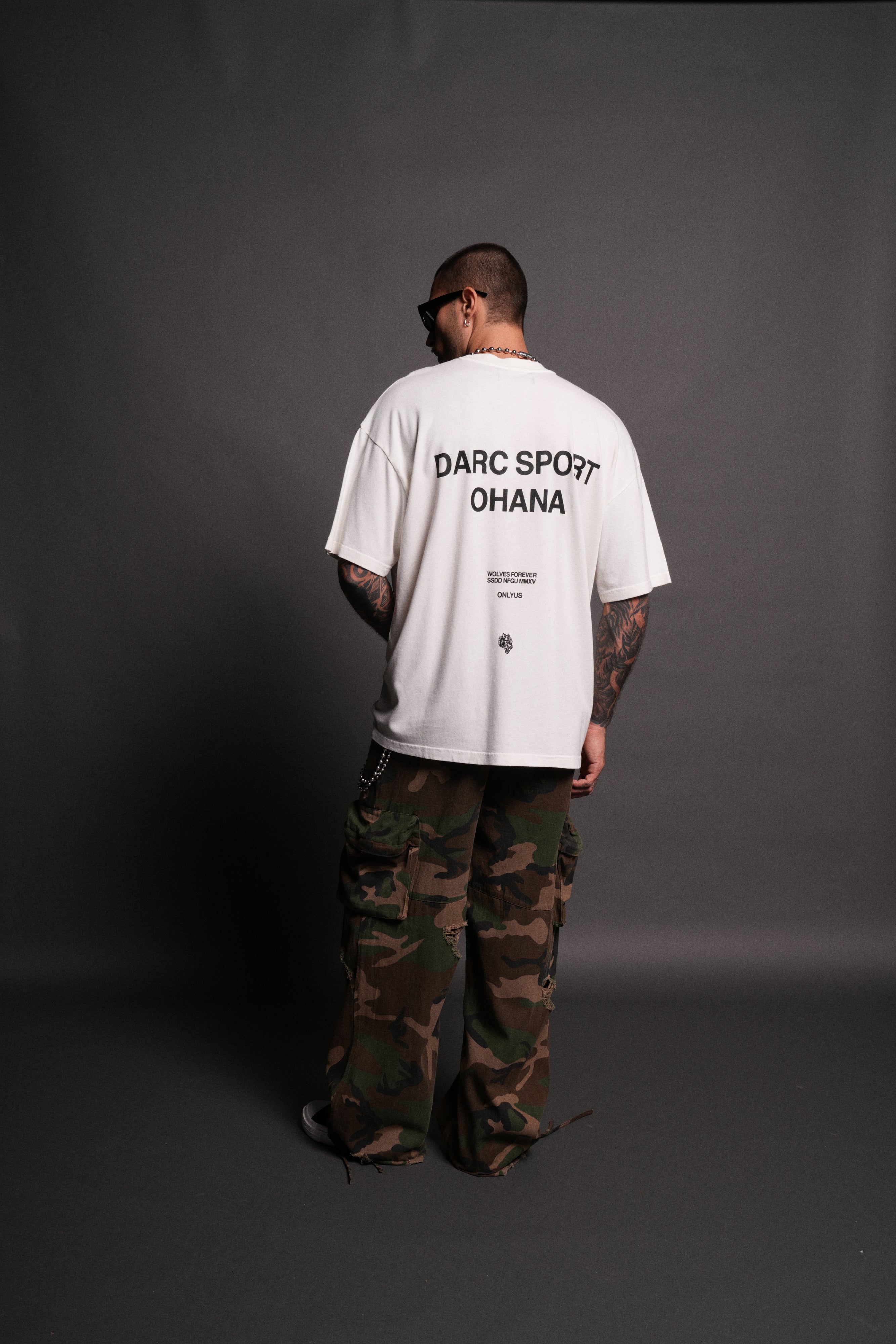 Darc Sport Ohana "Premium" Oversized Tee in Cream