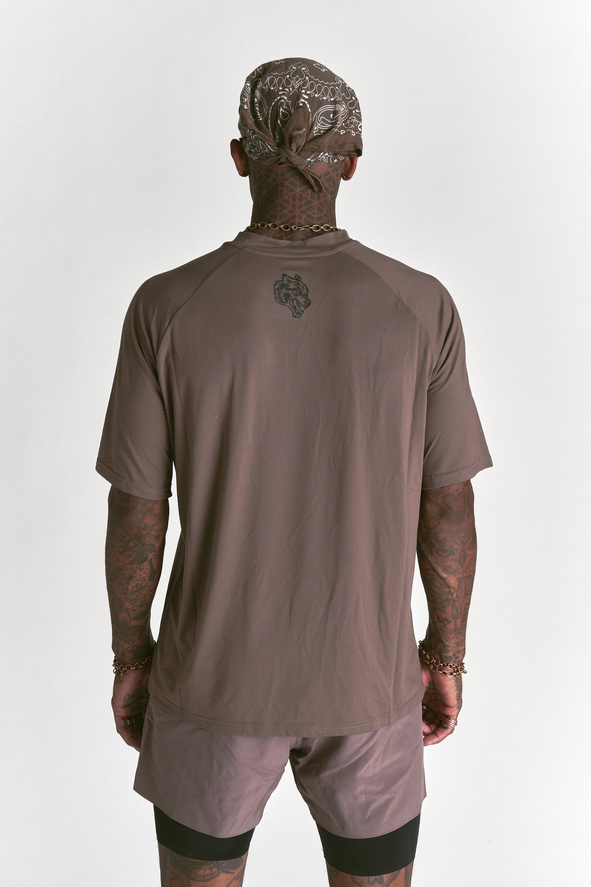 Loyalty Forever "Dry Wolf" Raglan SS Tee in Mojave Brown