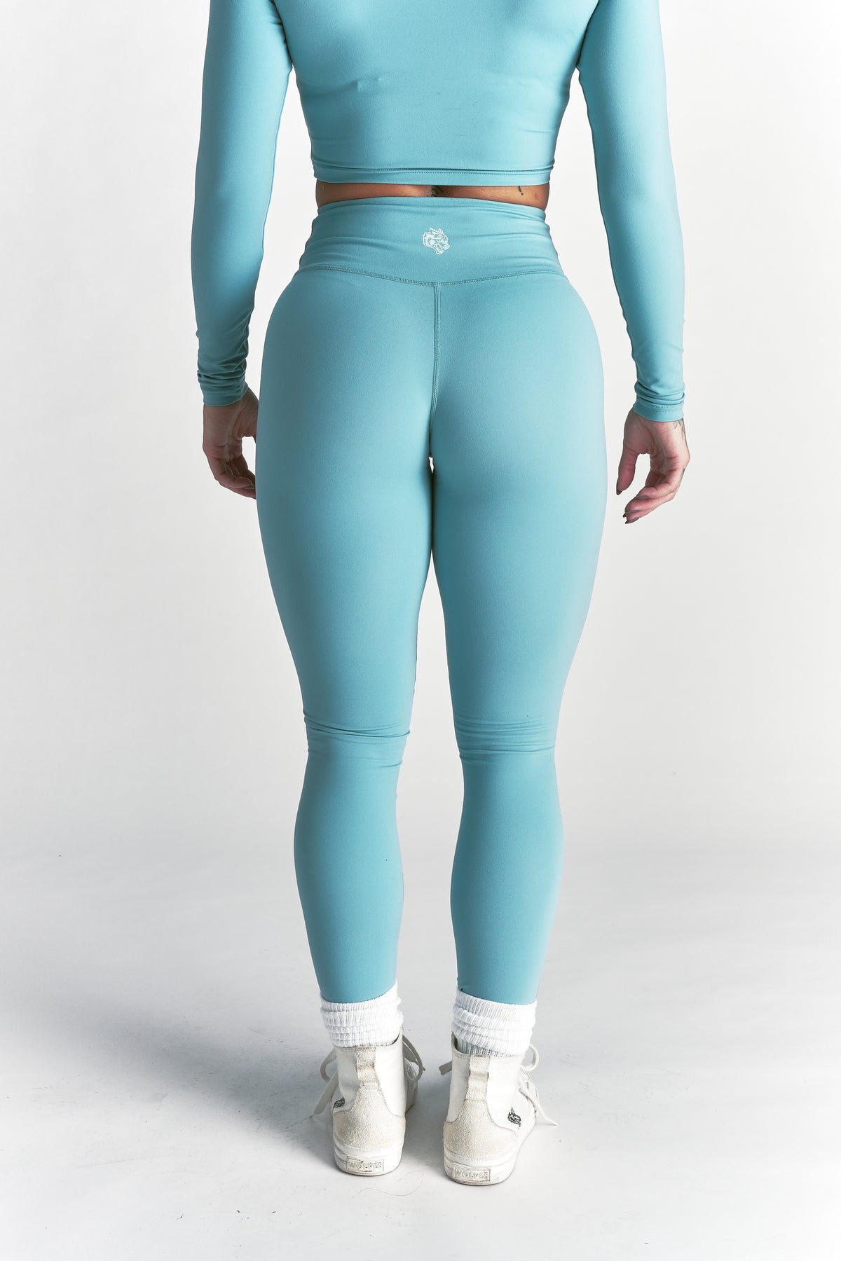 Wolf "Pearl" Energy Leggings in Dusty Turquoise