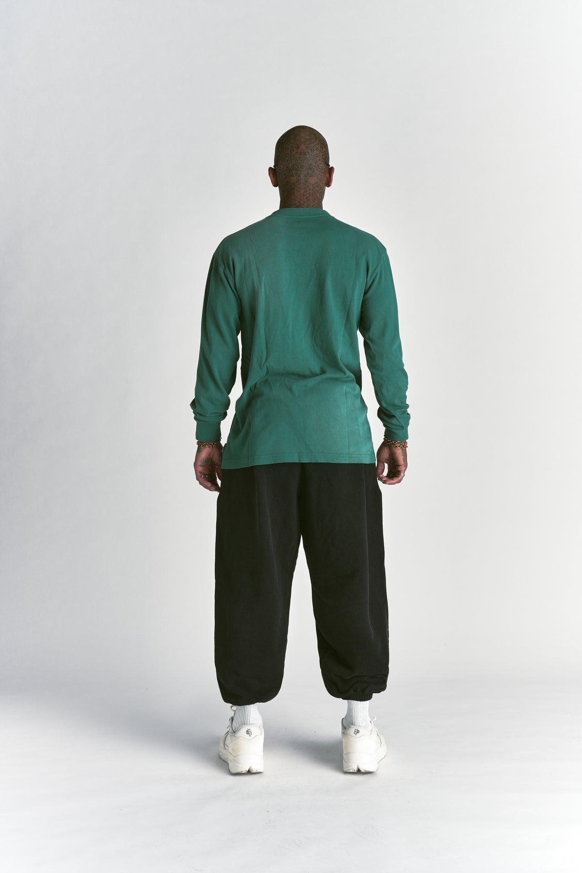Wolves Worldwide "Premium" Oversized LS Tee in Sierra Pine Sun Fade