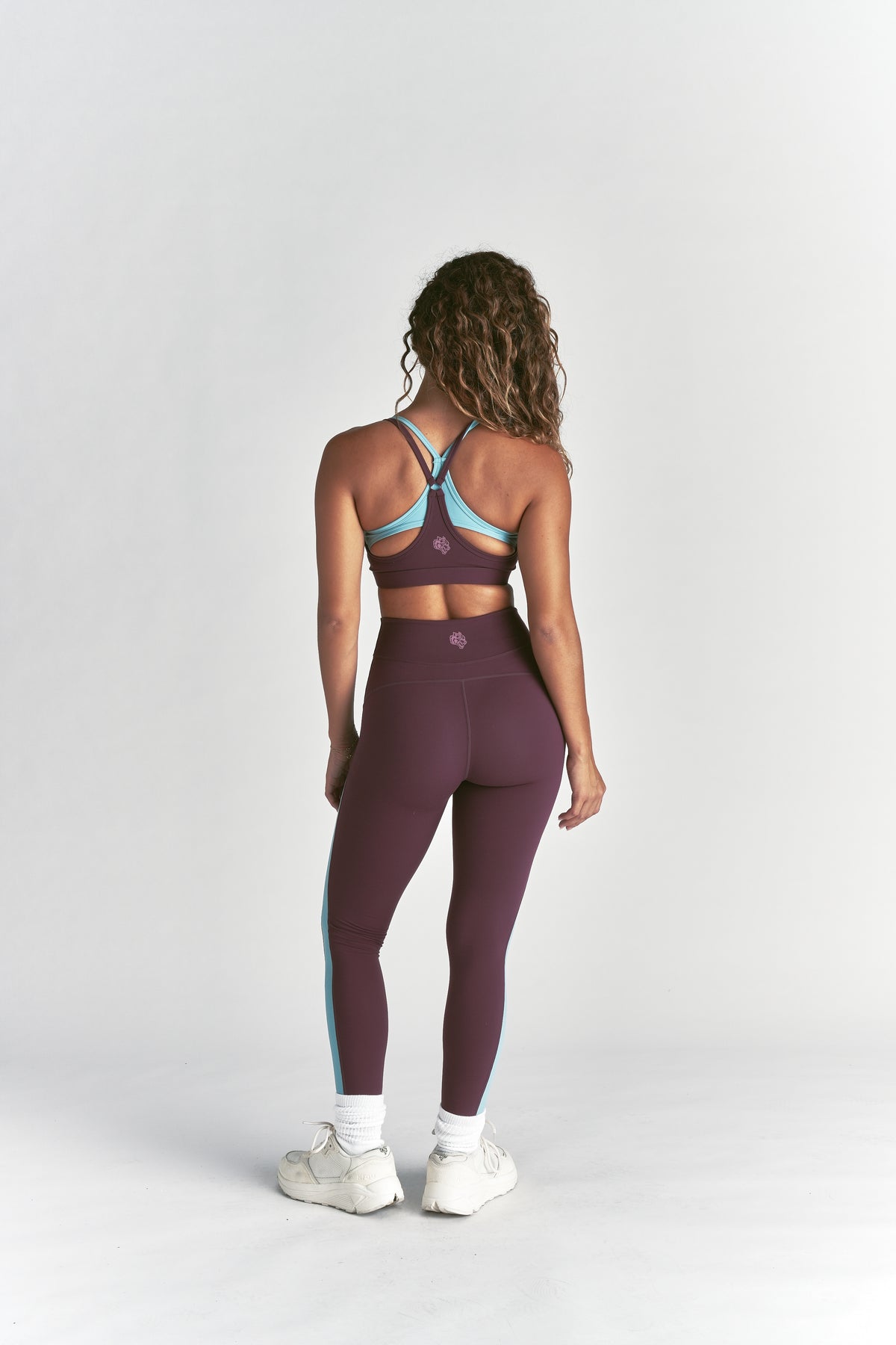 Wolf "Juliette" Energy Double Bra in Fig/Dusty Turquoise
