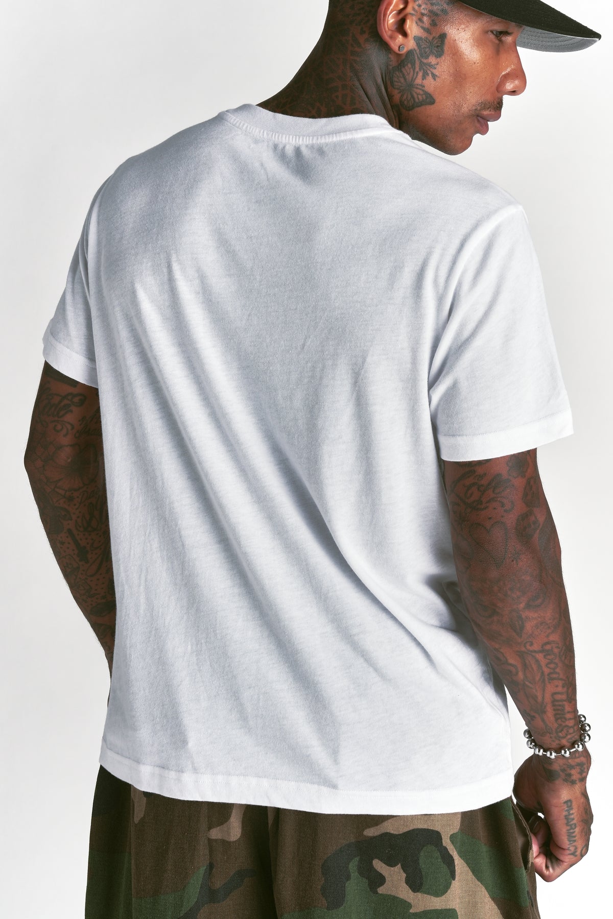 Forever J. Dean Tee 3-Pack in White/Cream/Black