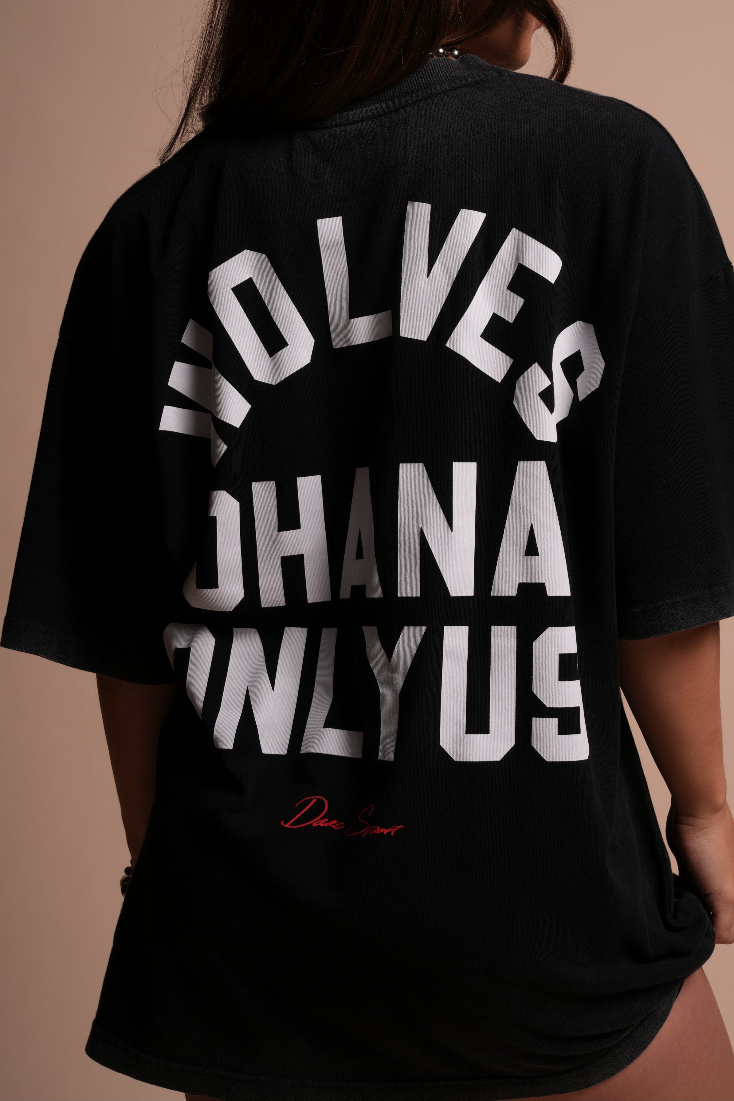 Ohana ONLYUS "Premium" Oversized Tee in Black
