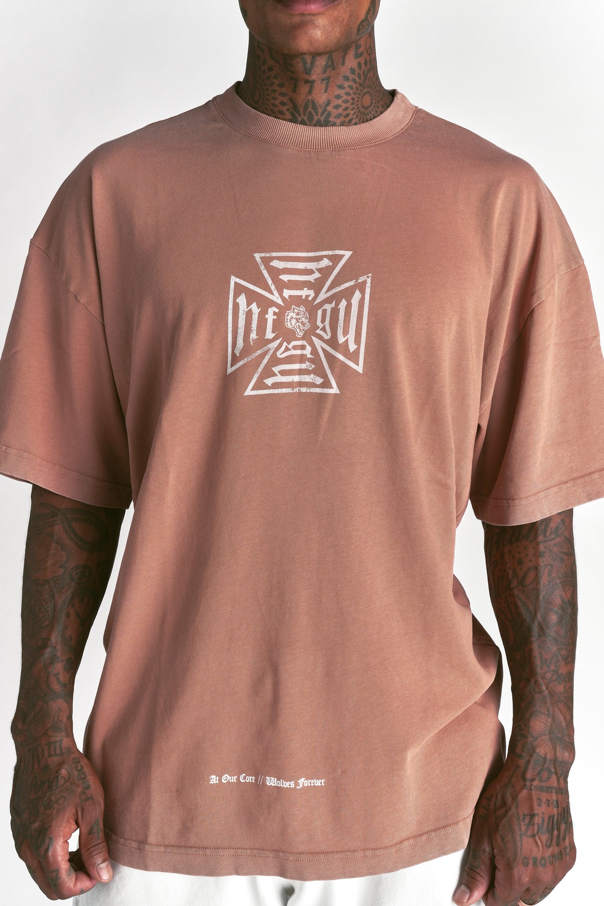 Loyal to the Core "Premium" Oversized Tee in Desert Rose