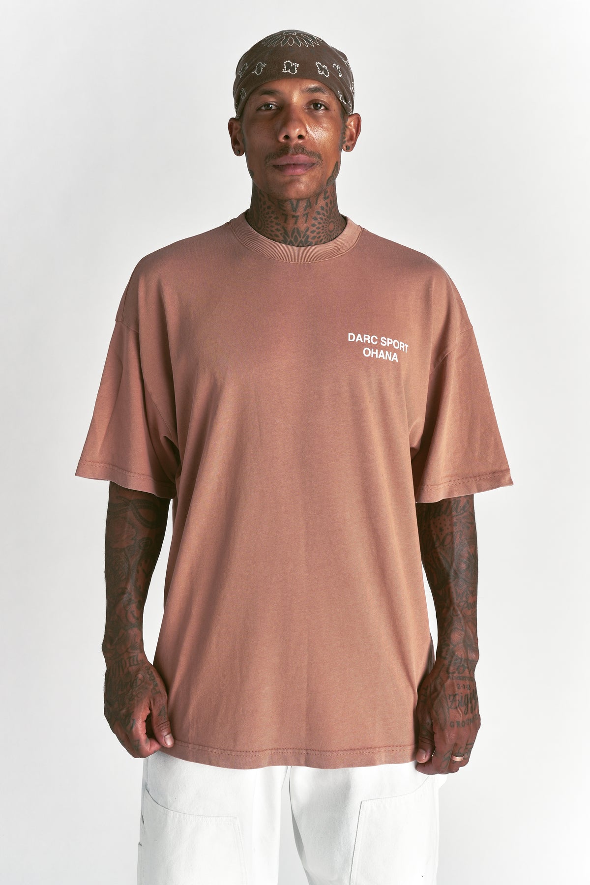 Darc Sport Ohana "Premium" Oversized Tee in Desert Rose