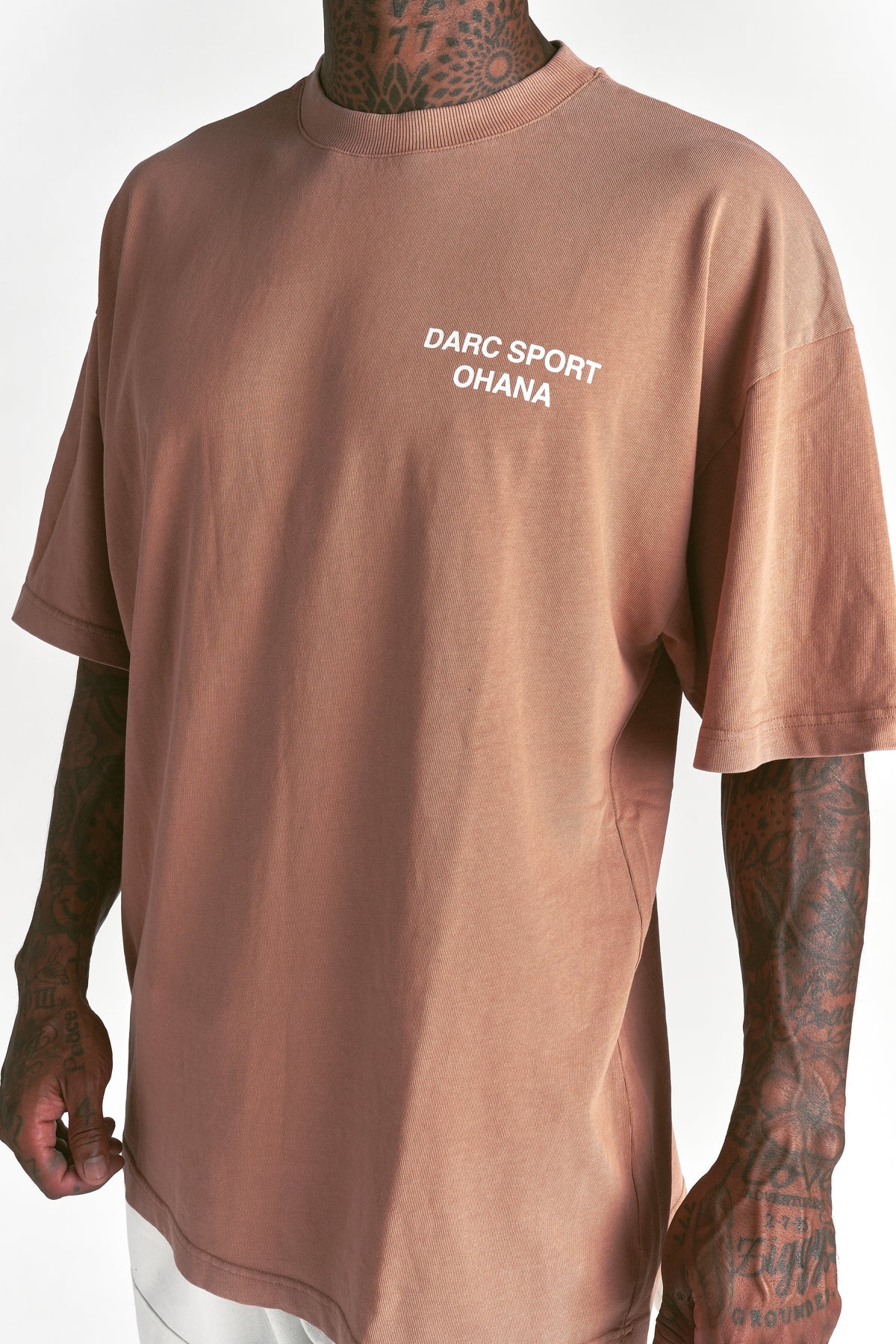 Darc Sport Ohana "Premium" Oversized Tee in Desert Rose