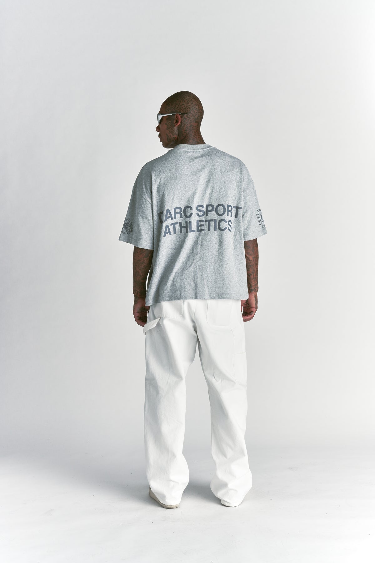 Darc Sport Athletics Premium Box Cut Tee in Light Athletic Gray
