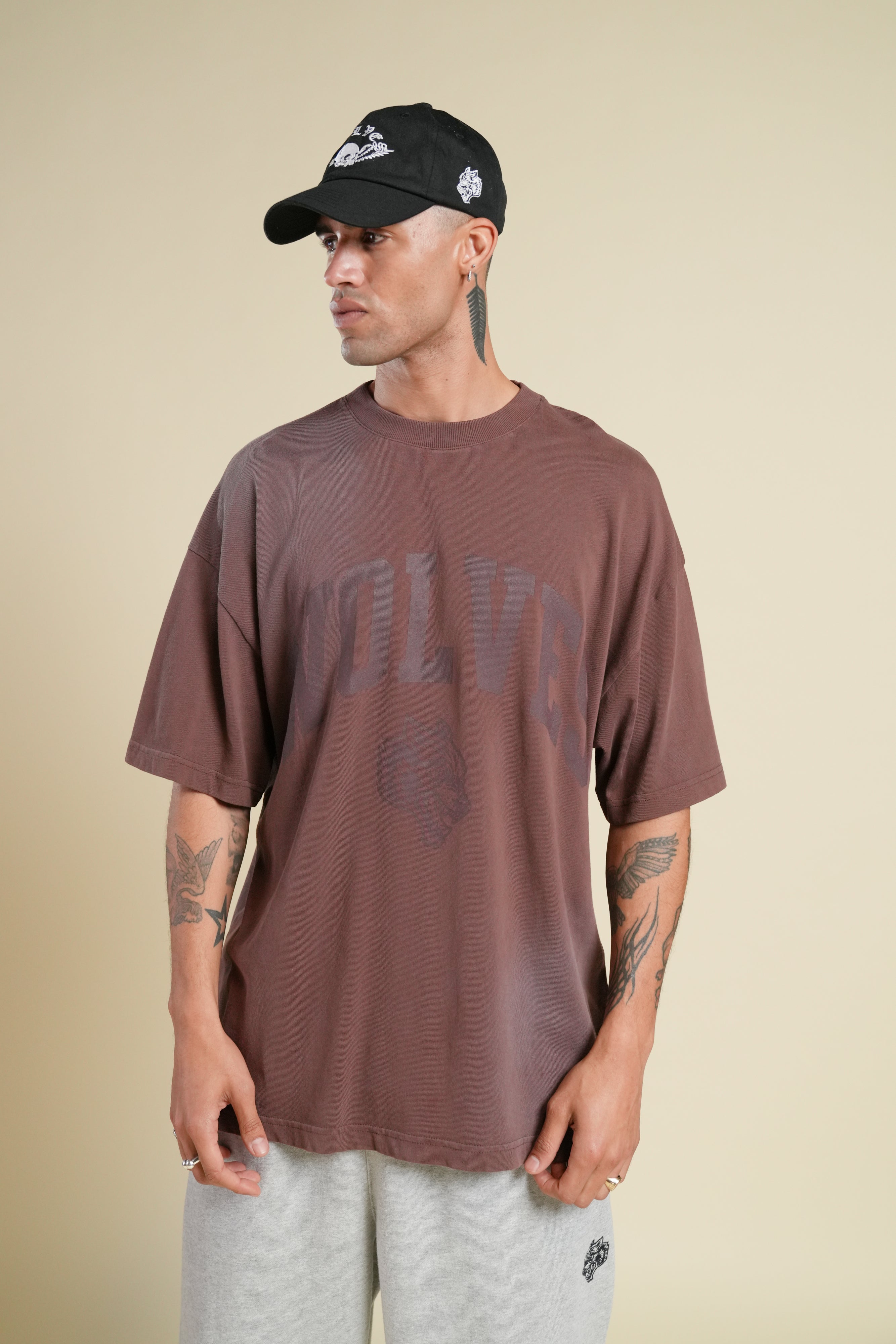 Loyalty "Premium" Oversized Tee in Ironwood Sun Fade
