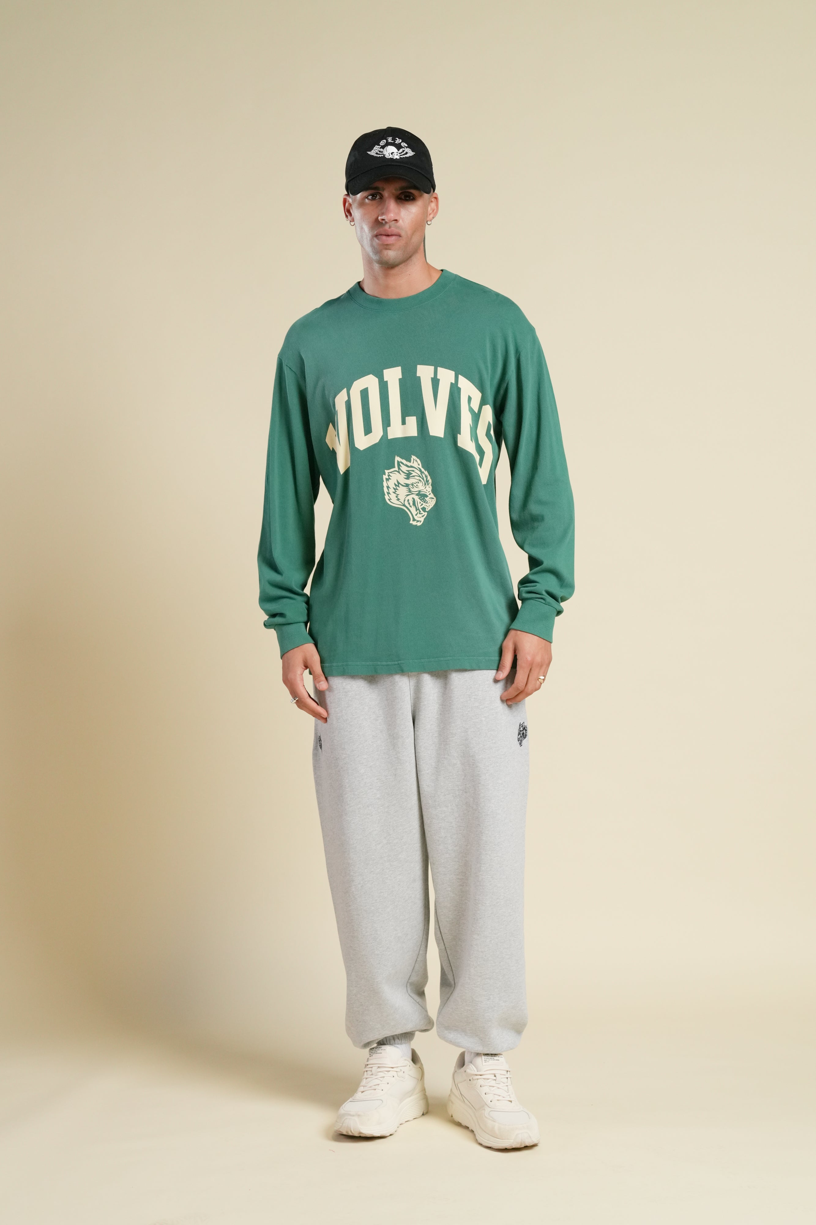 Wolves Worldwide "Premium" Oversized LS Tee