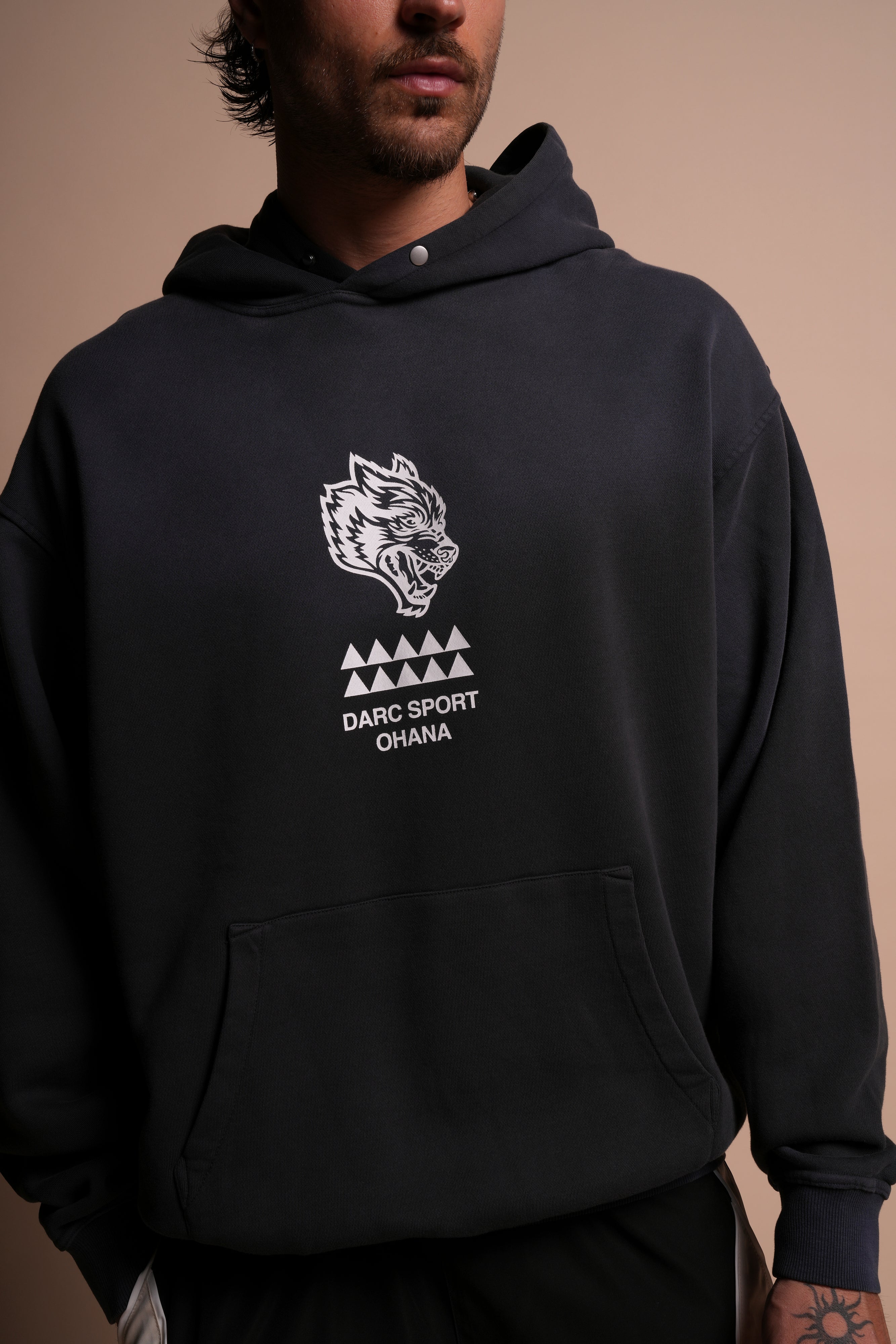 Wolves Mana "Pierce" Hoodie in Darc Ash Sun Fade