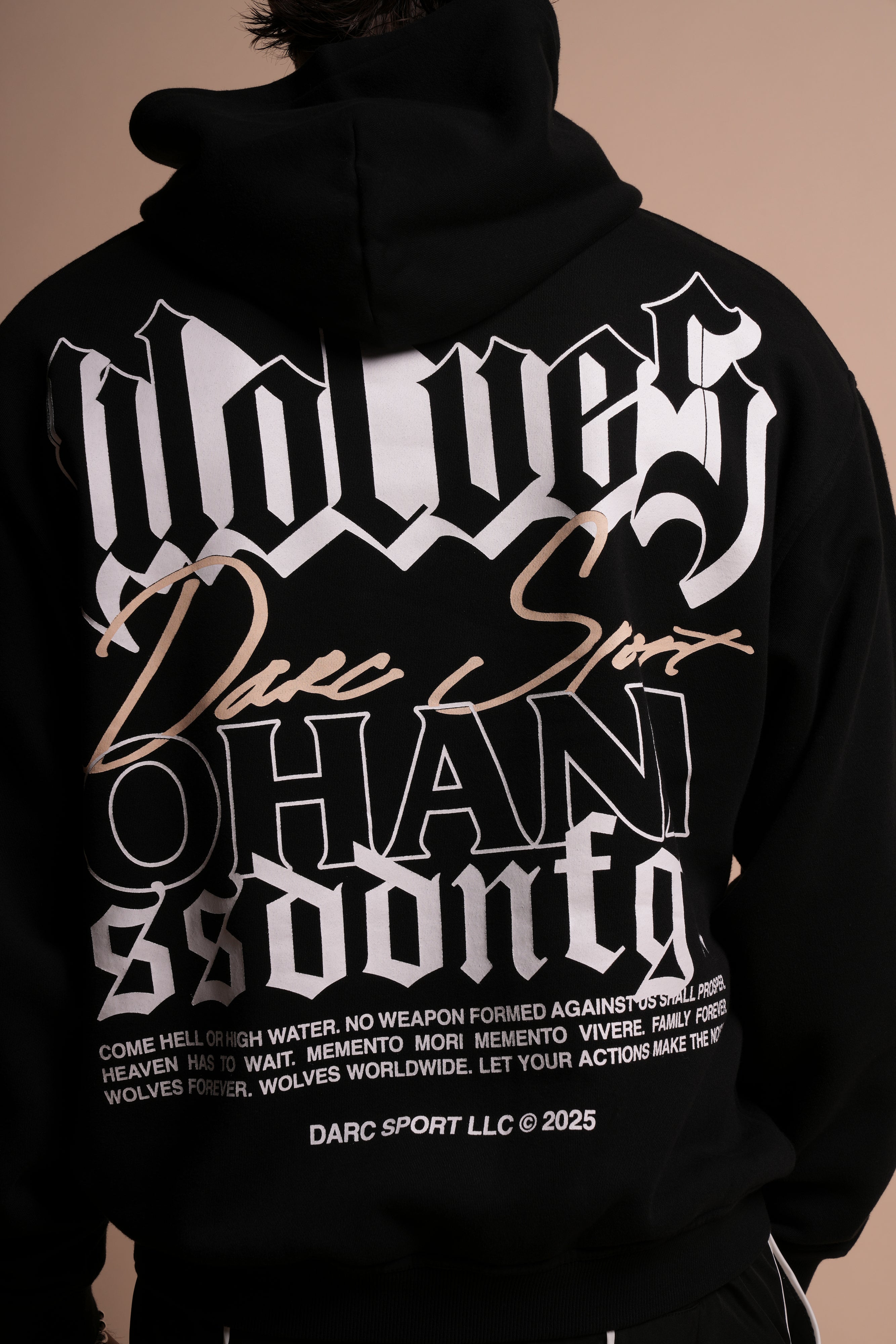 Ohana SSDDNFGU "Pierce" Hoodie in Black