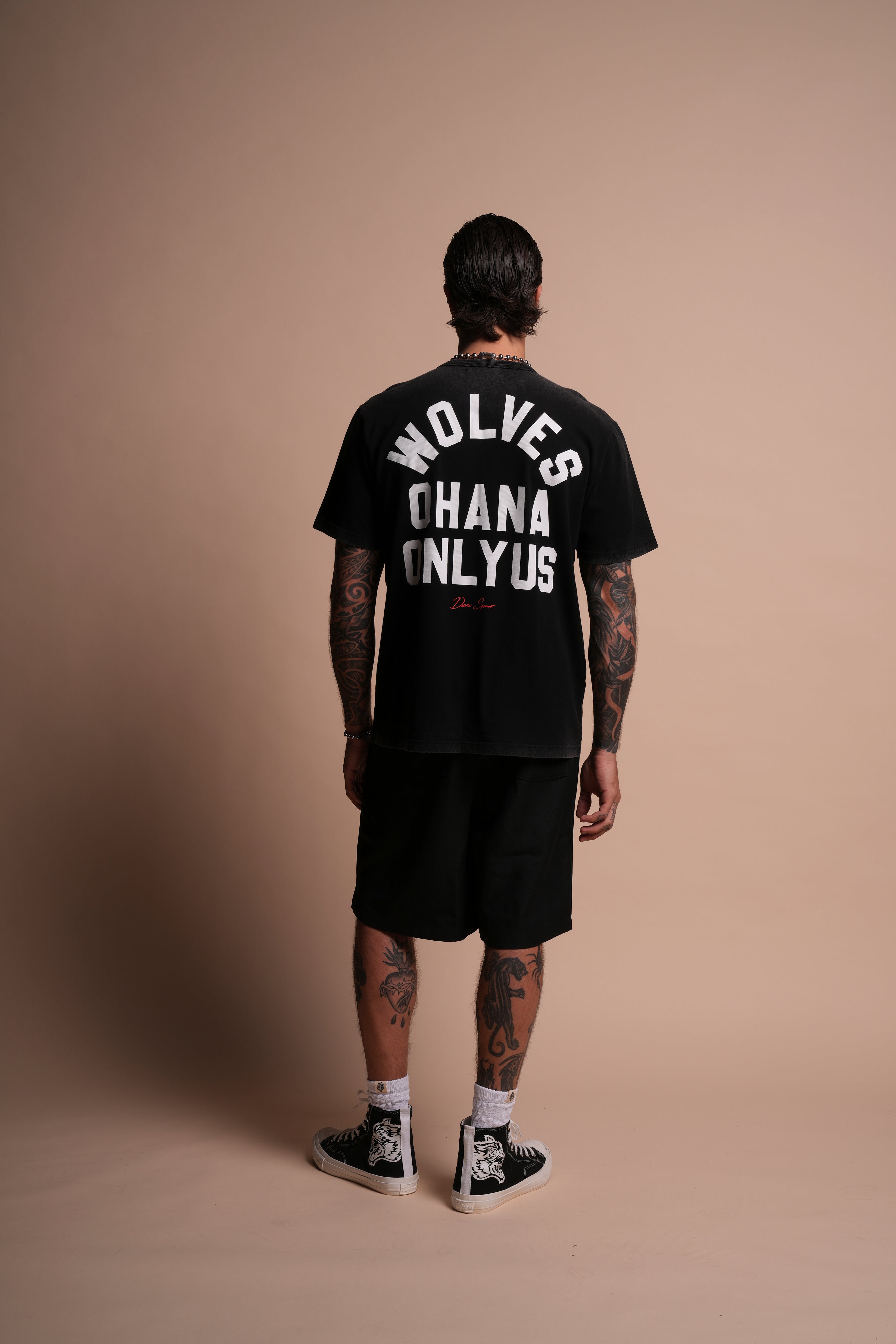 Ohana ONLYUS "Heritage" Tee in Black