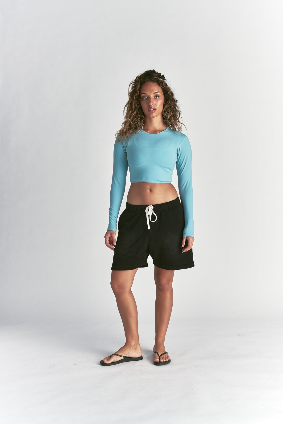 Wolf "Energy" LS Top in Dusty Turquoise