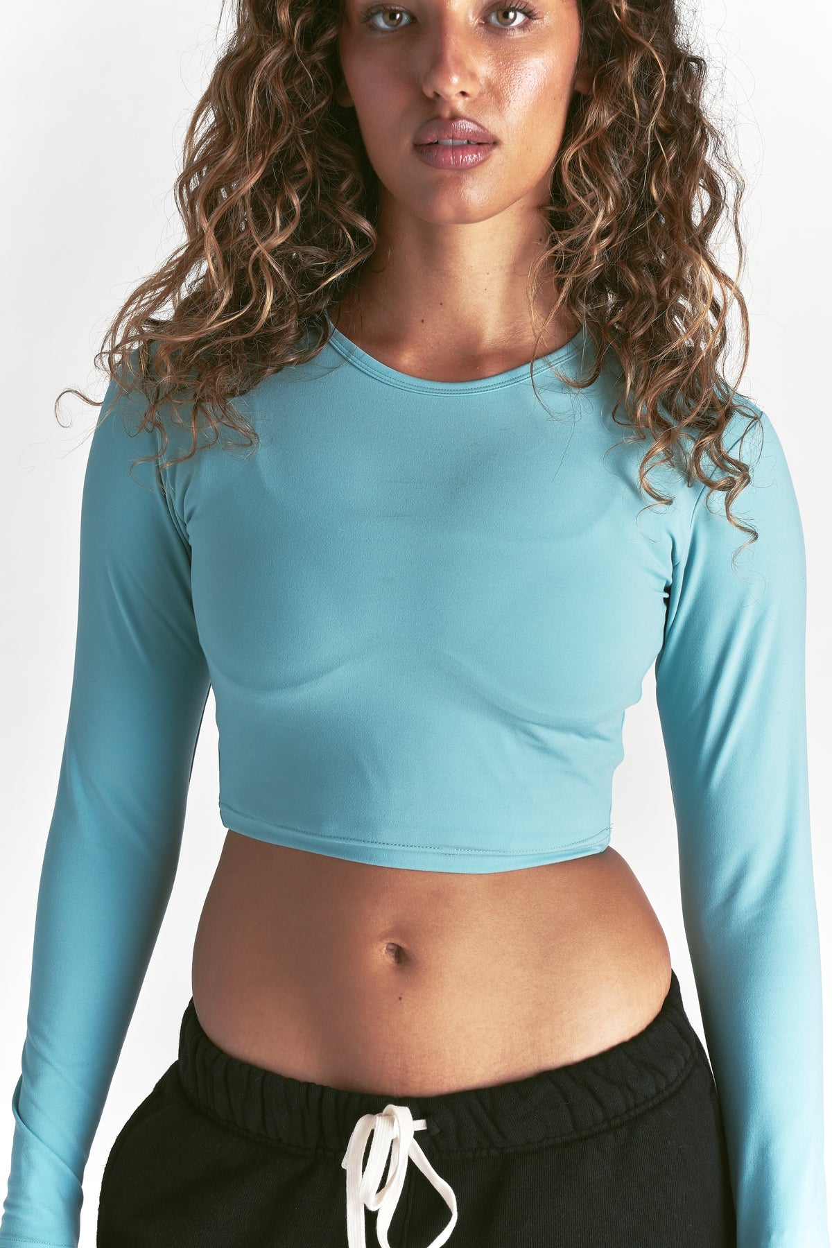 Wolf "Energy" LS Top in Dusty Turquoise