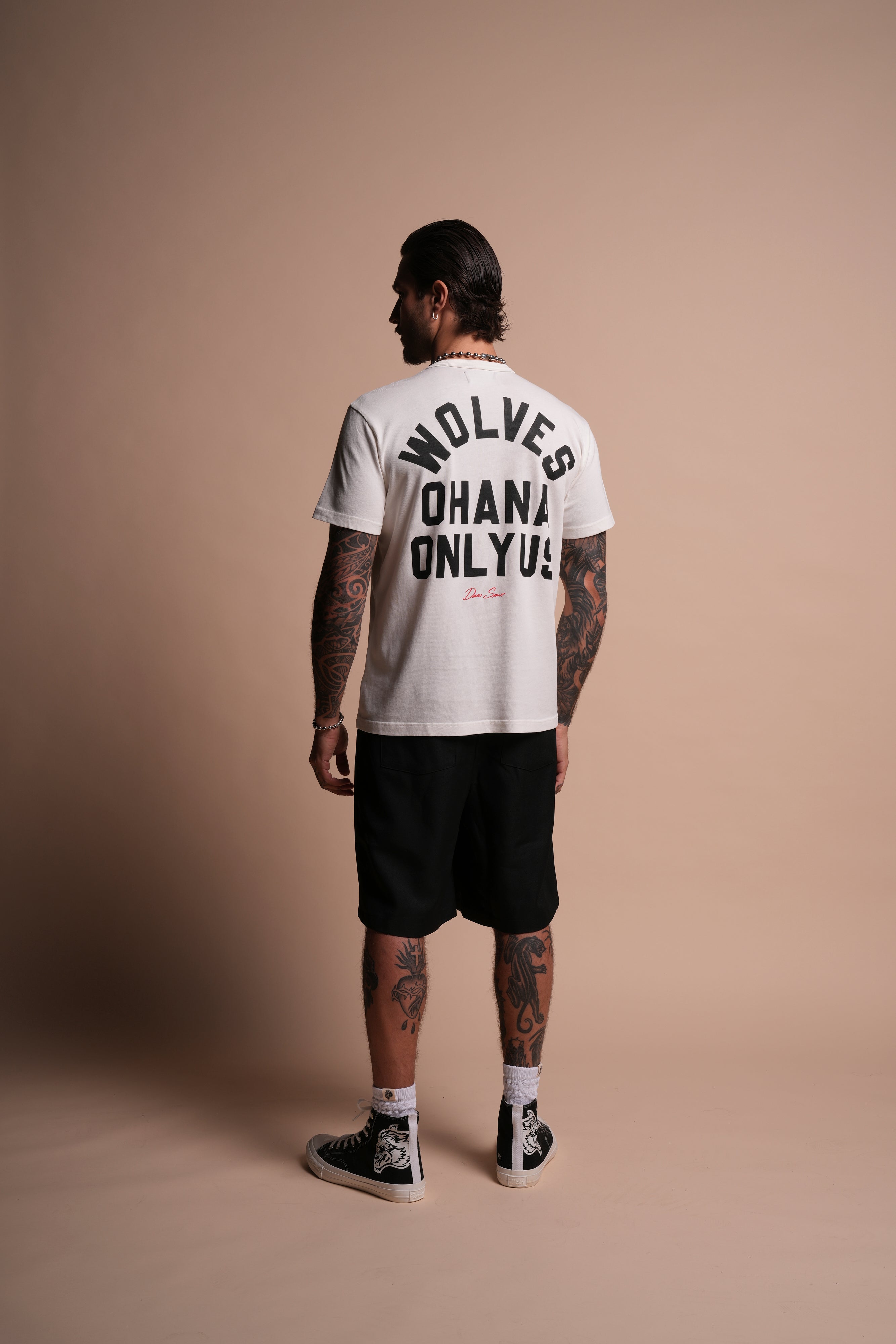 Ohana ONLYUS "Heritage" Tee in Cream