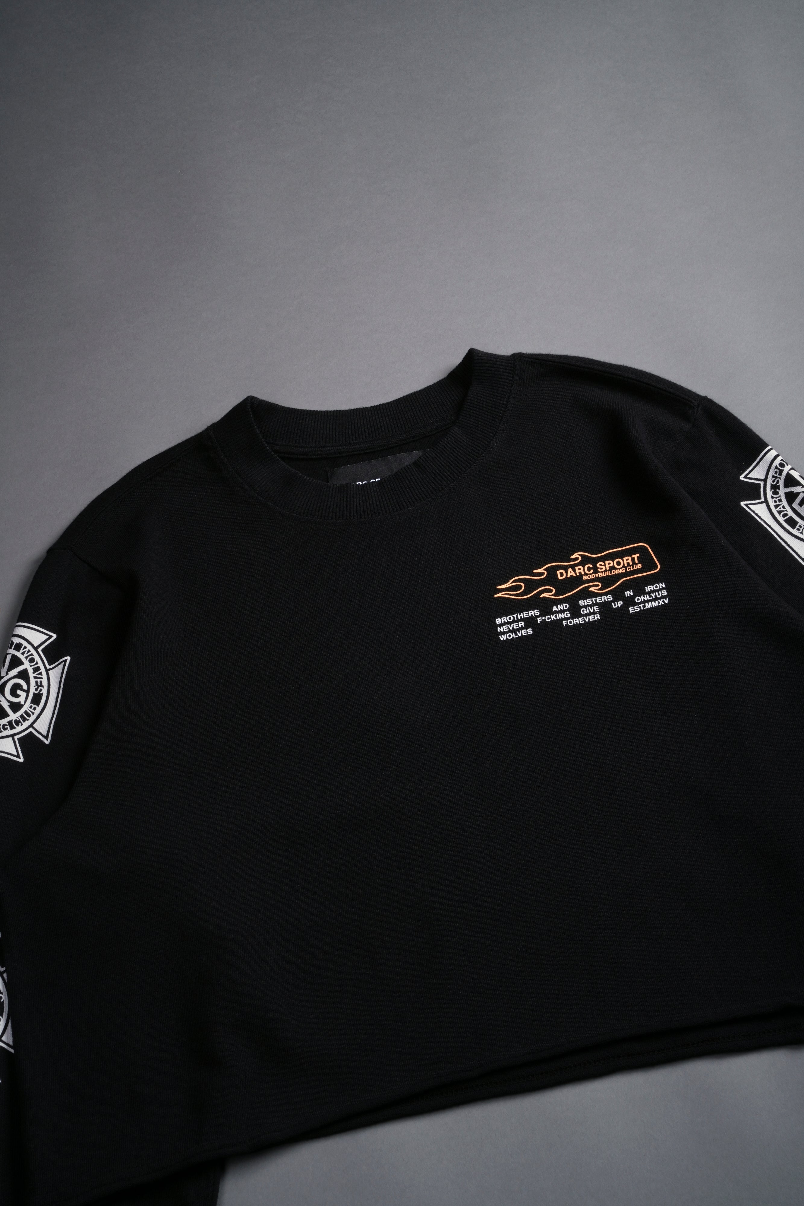 No Limit "Premium" (Cropped) L/S Tee in Black