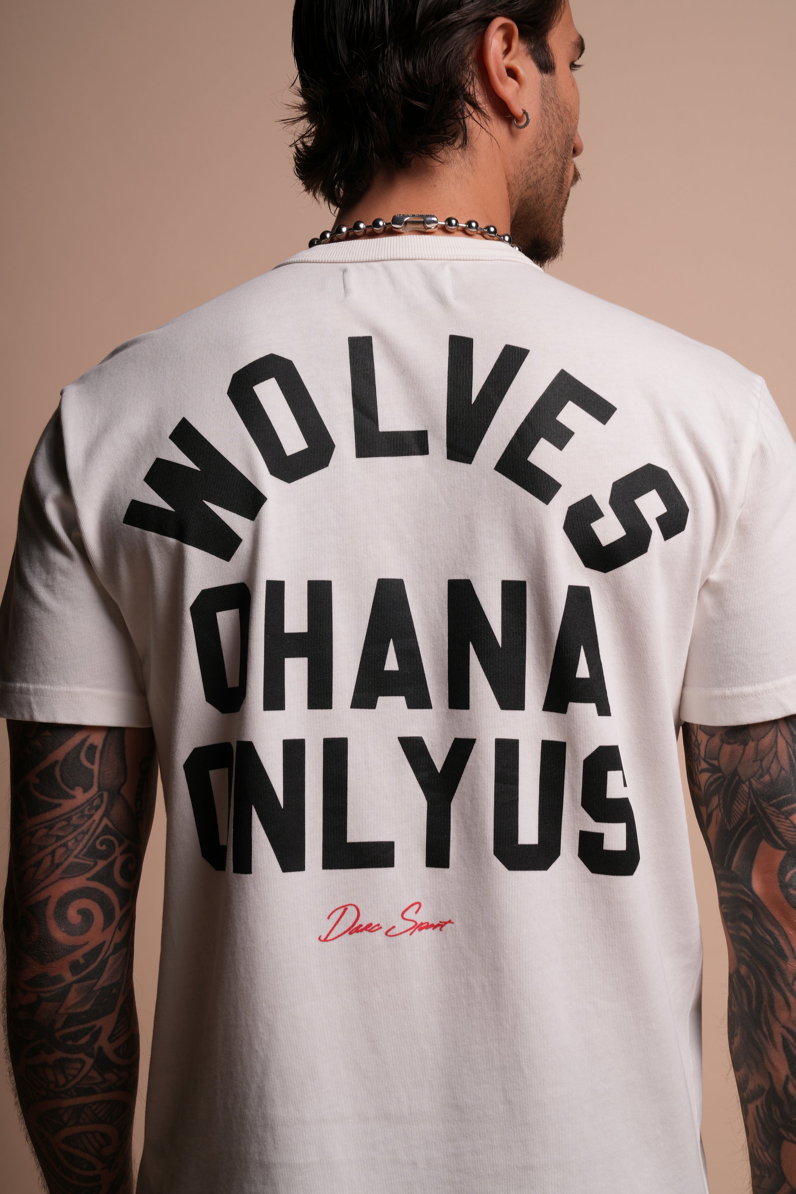 Ohana ONLYUS "Heritage" Tee in Cream