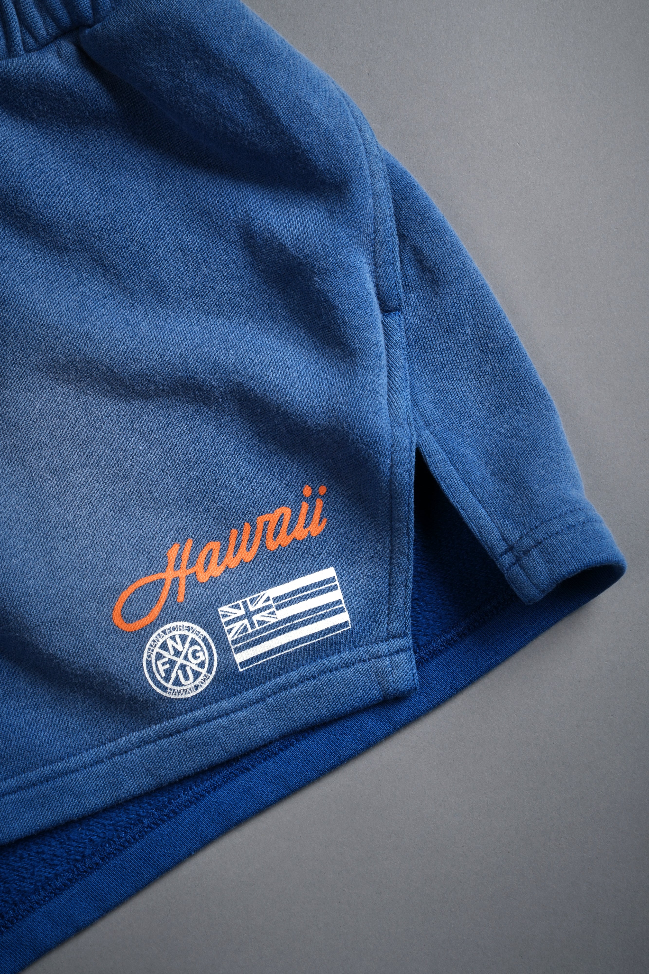 Wolves Hawaii She Tyler Shorts in Darc Cobalt Sun Fade