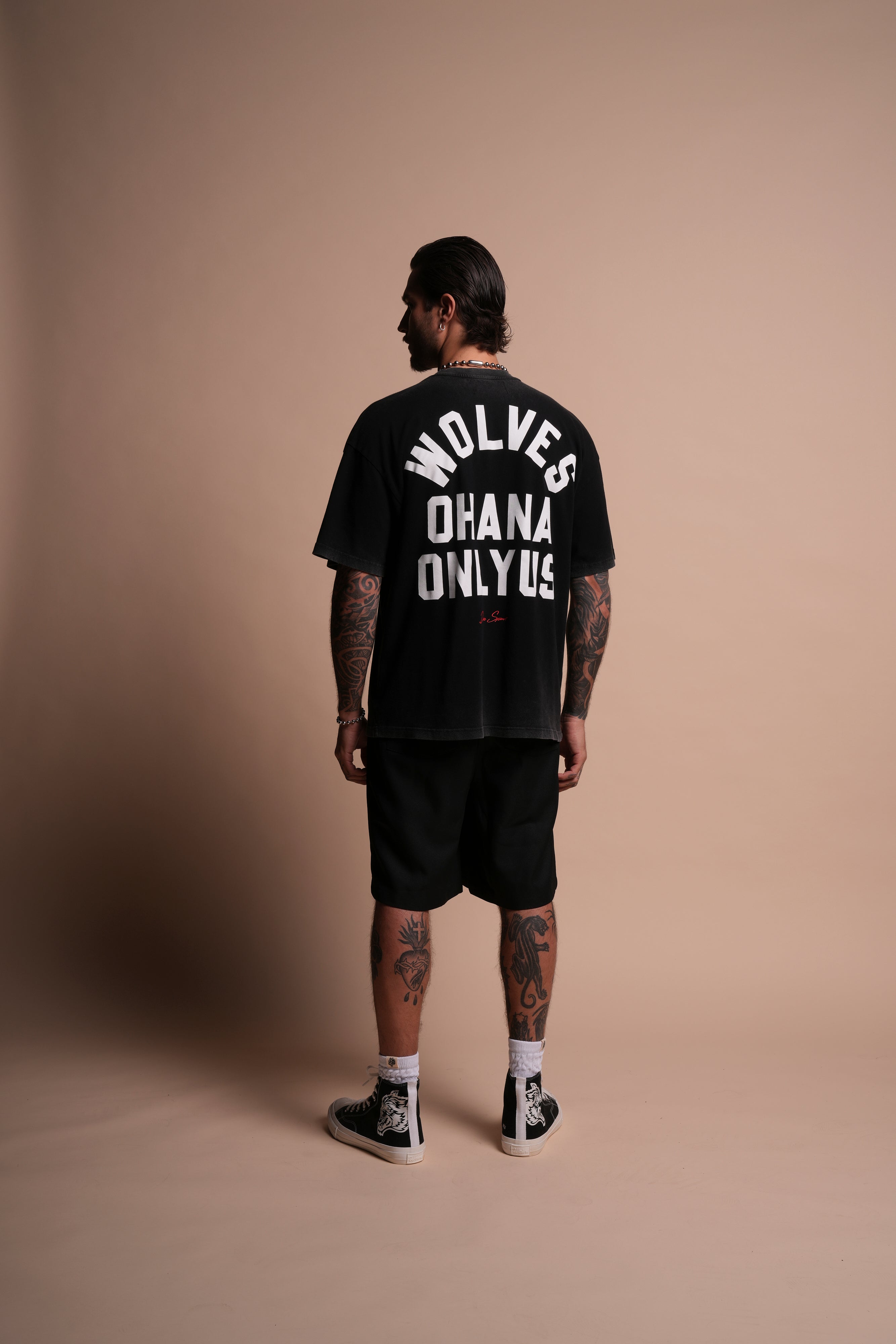 Ohana ONLYUS "Premium" Oversized Tee in Black