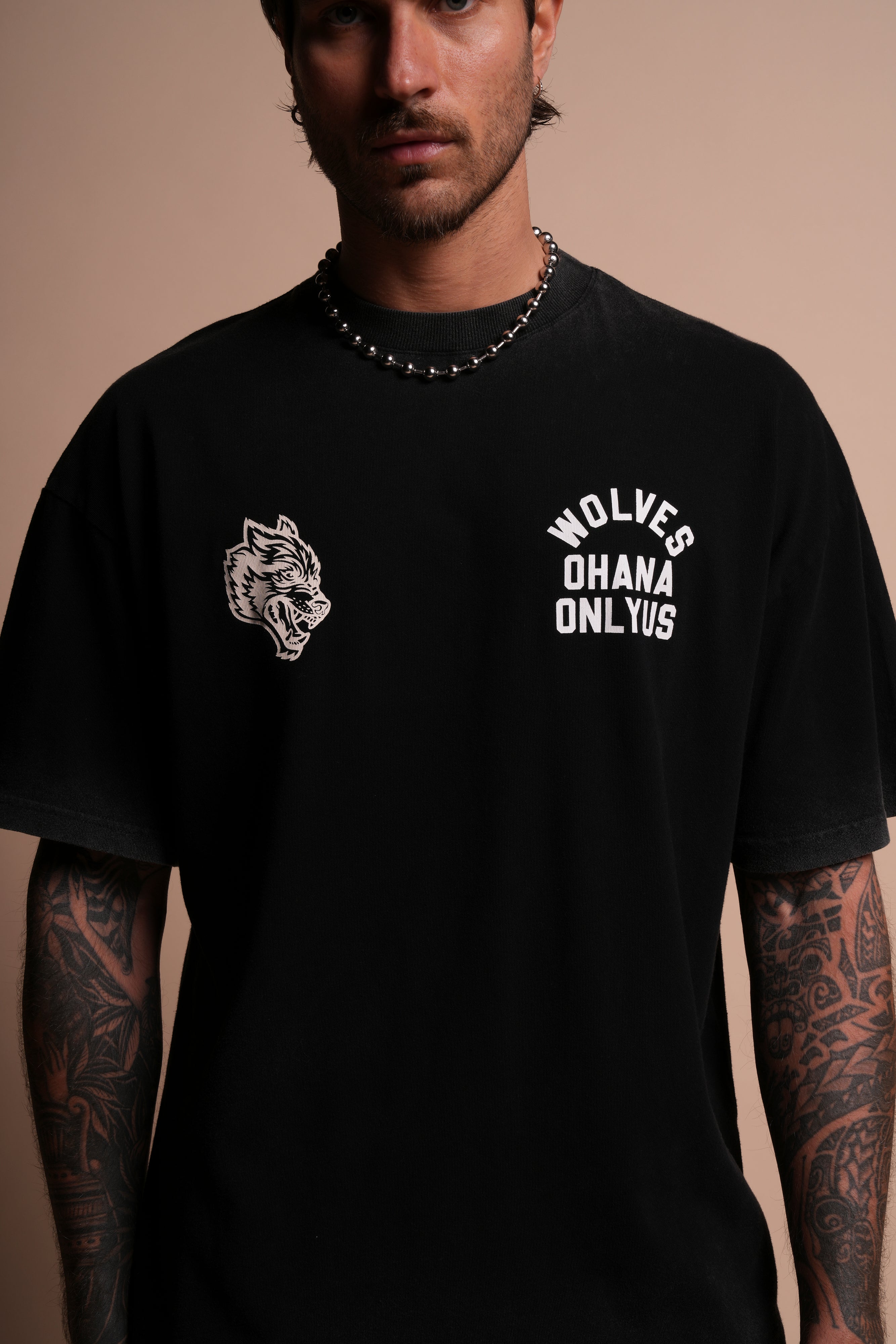 Ohana ONLYUS "Premium" Oversized Tee in Black