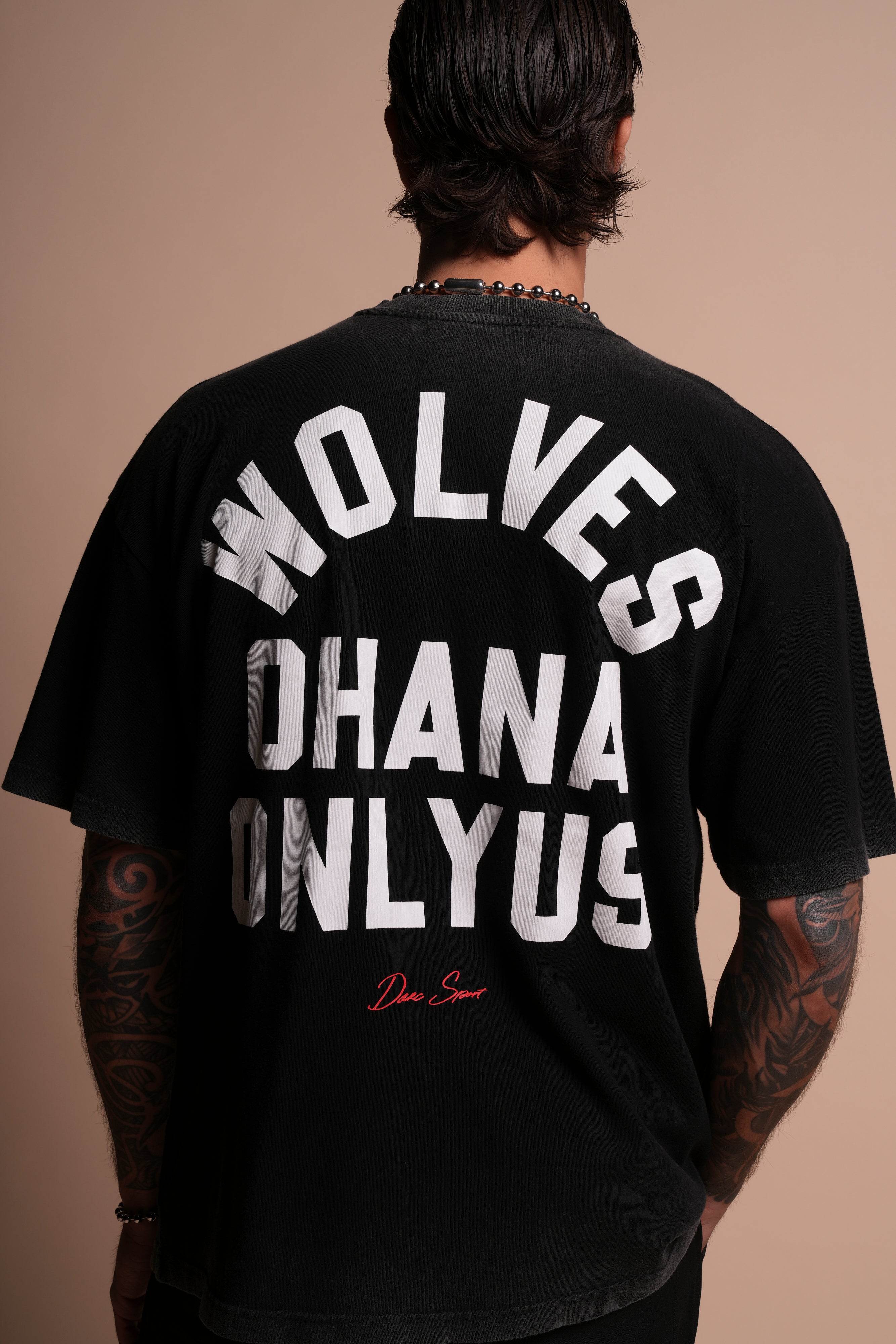 Ohana ONLYUS "Premium" Oversized Tee in Black