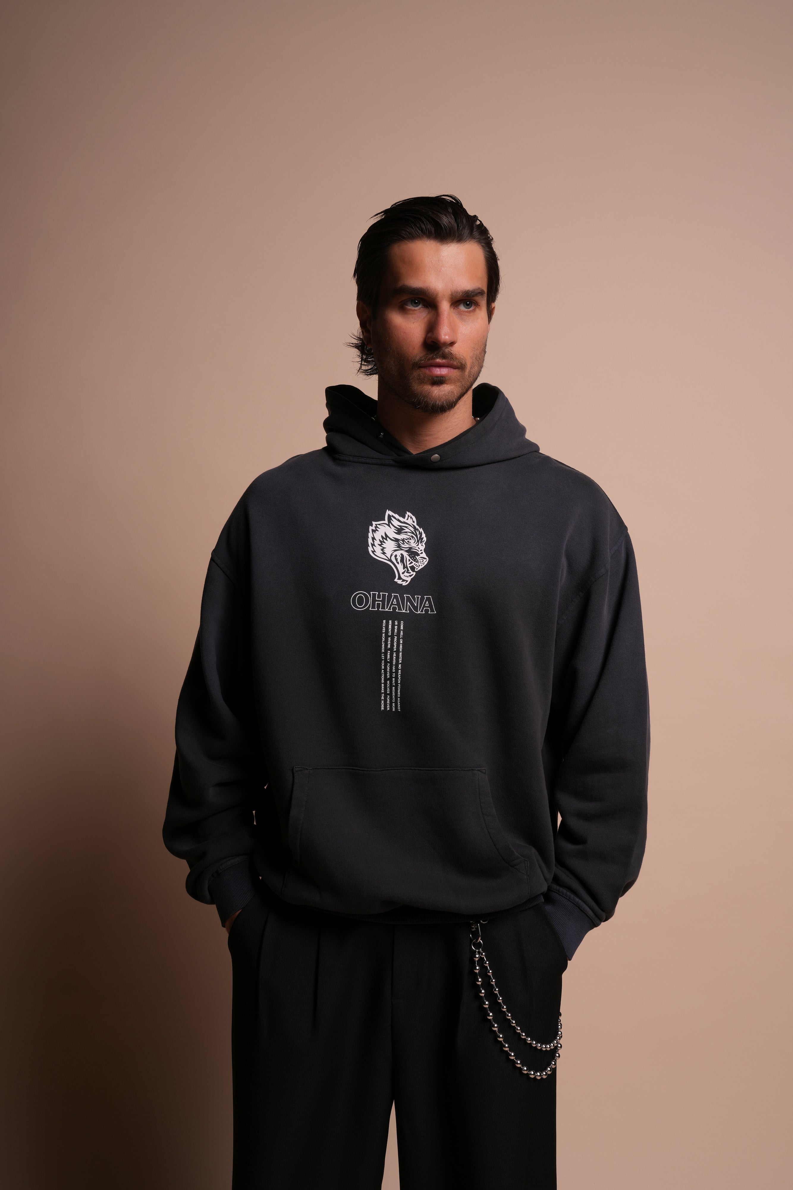 Ohana SSDDNFGU "Pierce" Hoodie in Darc Ash Sun Fade