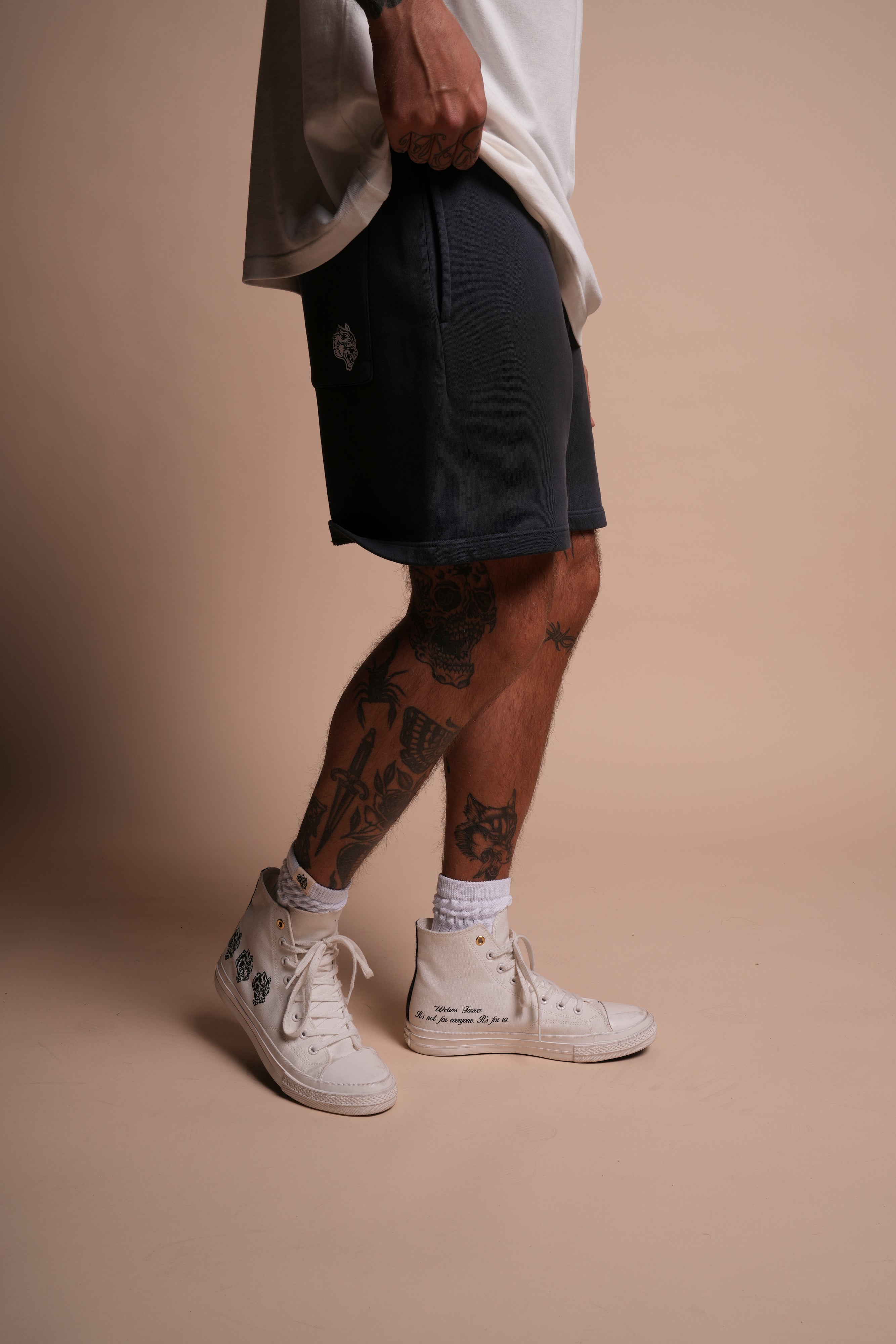 Ohana ONLYUS Post Lounge Sweat Shorts in Darc Ash Sun Fade