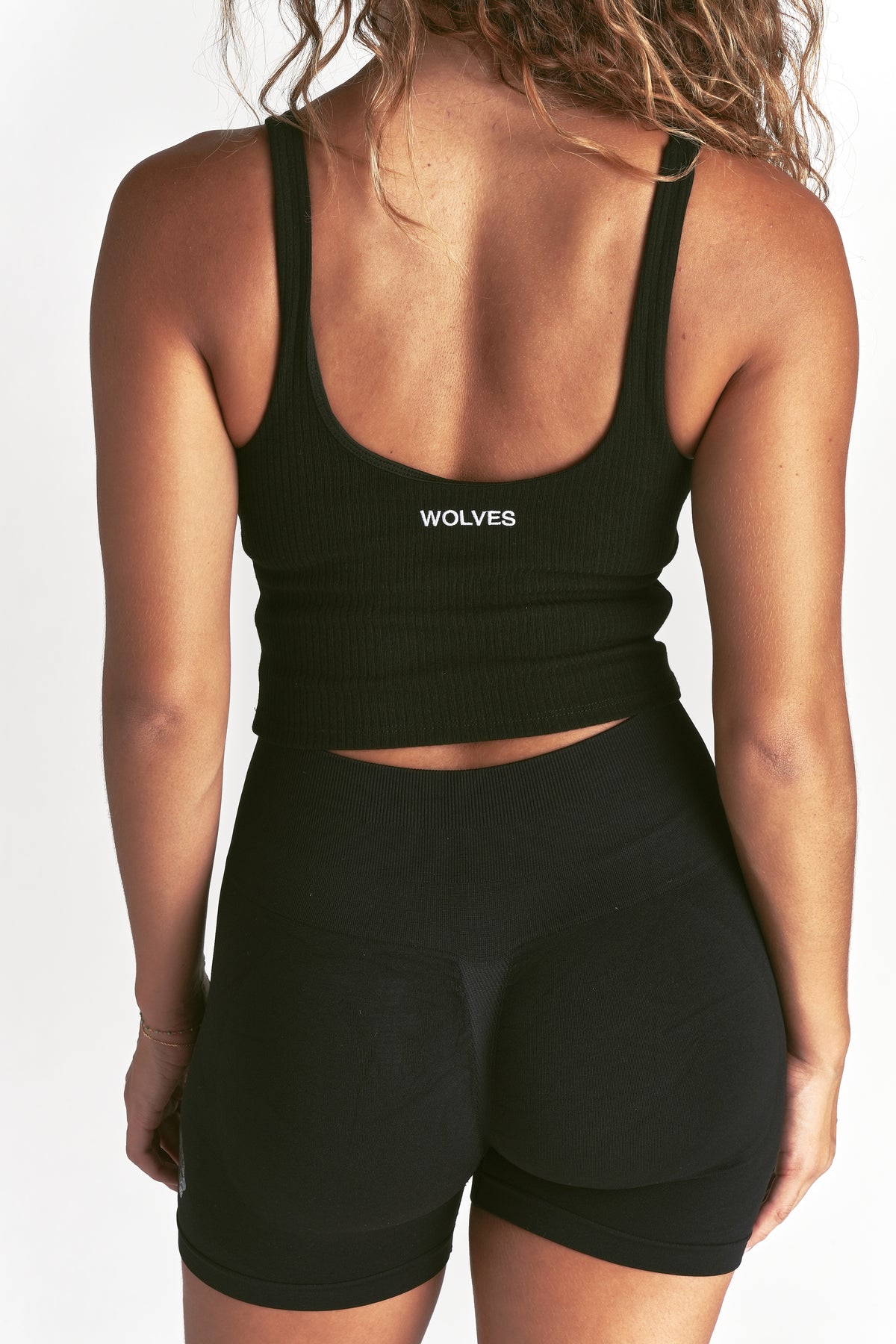 Forever Avery Rib Tank in Black