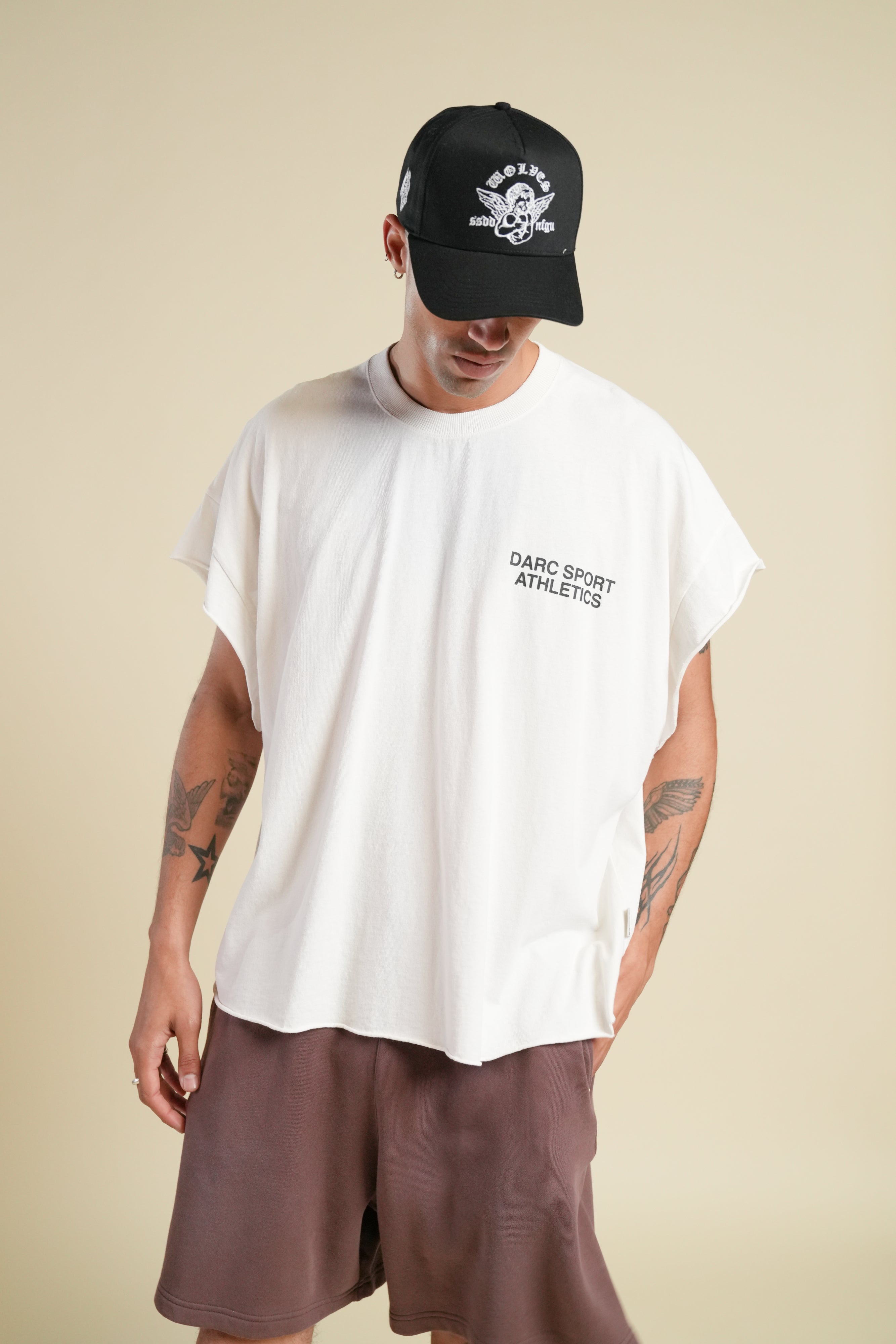 Wolves Worldwide "Grunge" Cut Off Tee