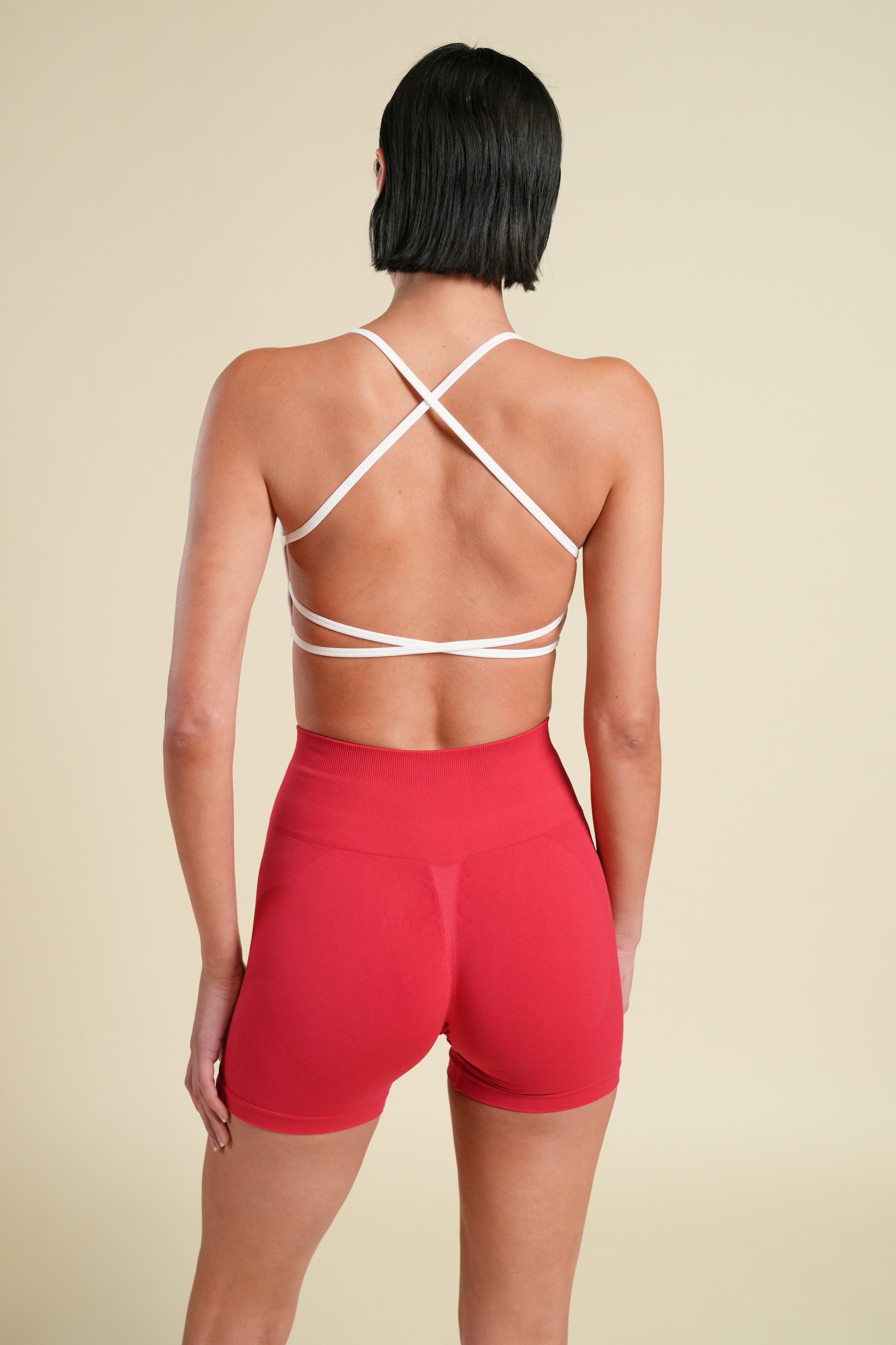 Wolf "Stella" Soft Seamless Shorts in Cherry