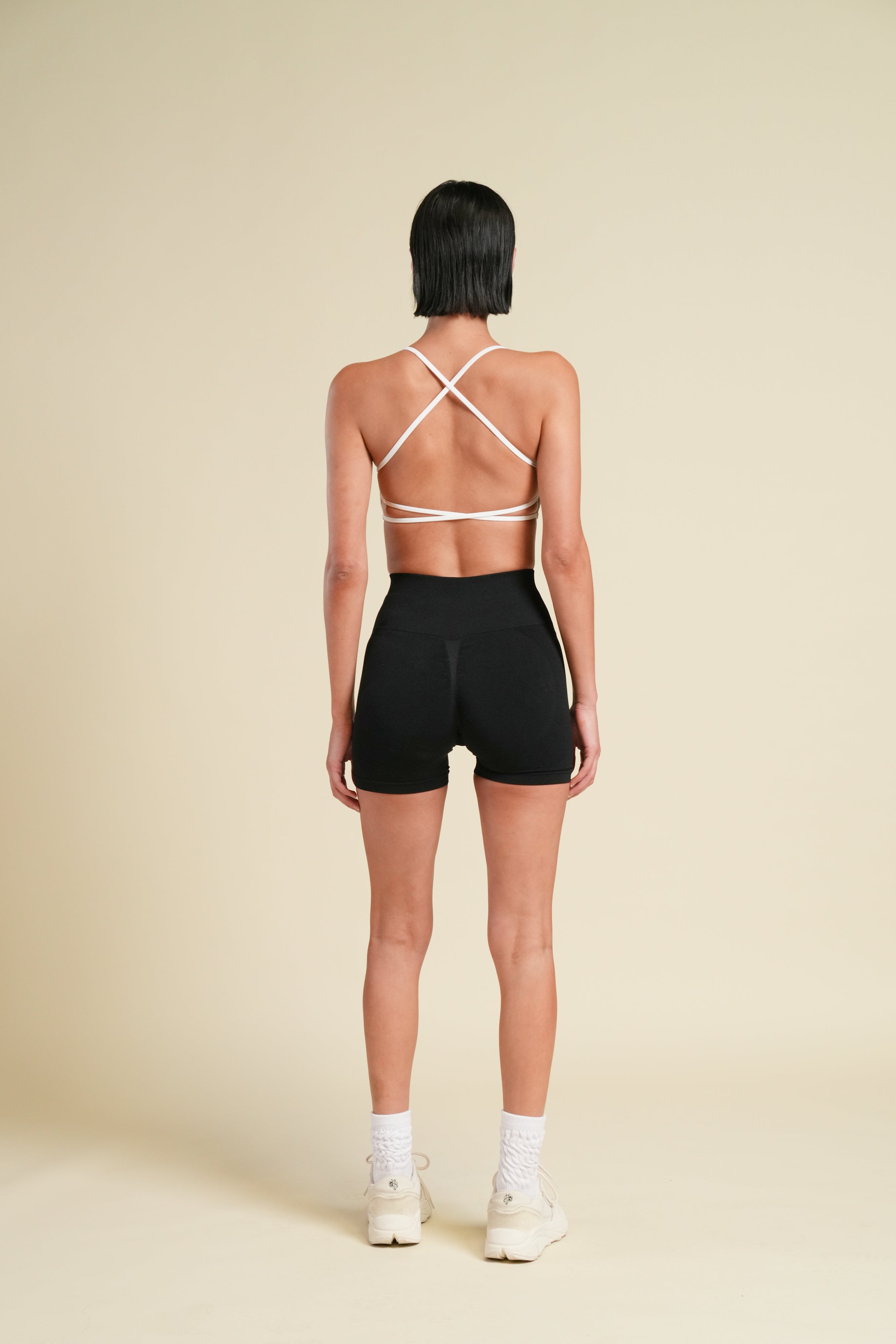 Wolf "Layla" Soft Seamless Bra in Black/White