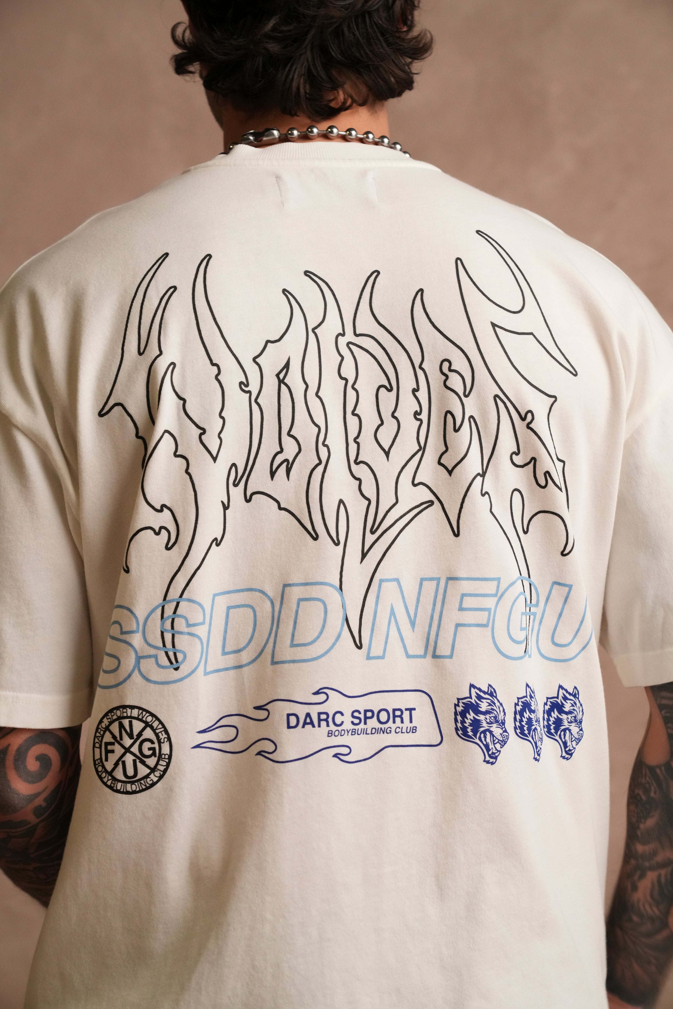 No Limit "Premium" Oversized Tee in Cream