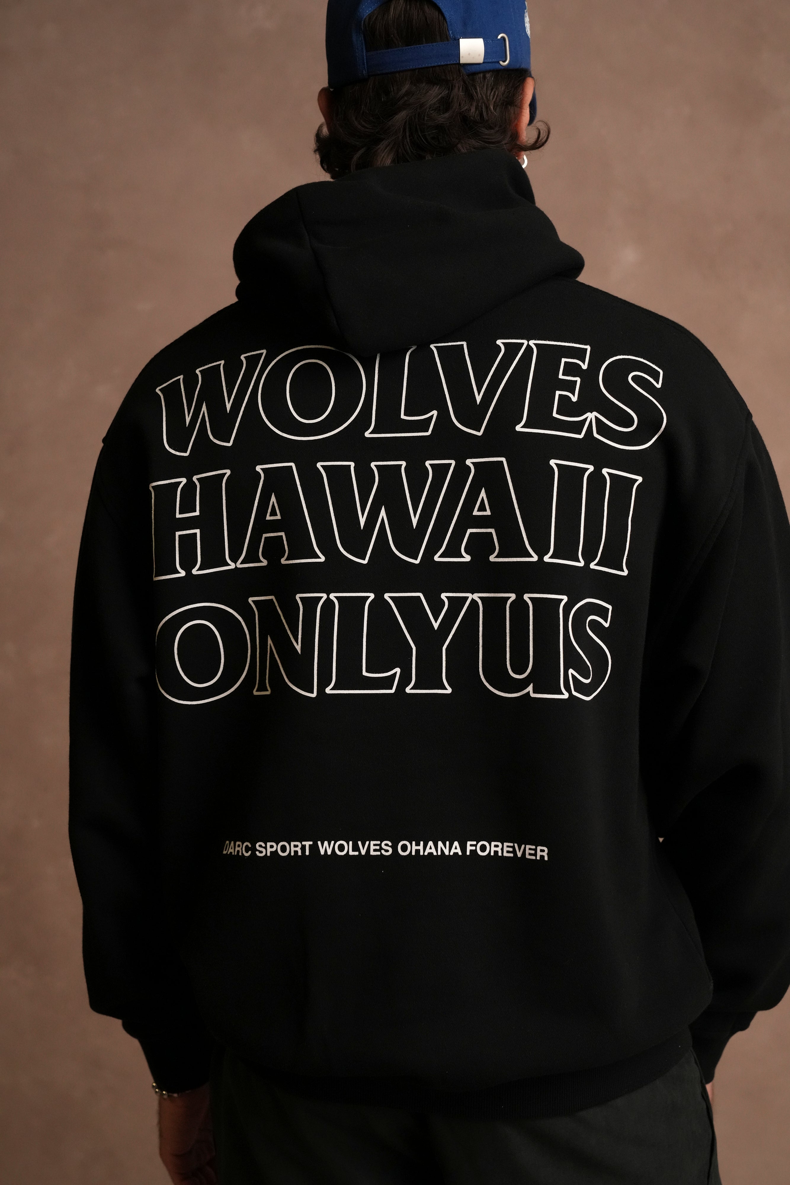 Only Us Hawaii "Pierce" Hoodie in Black