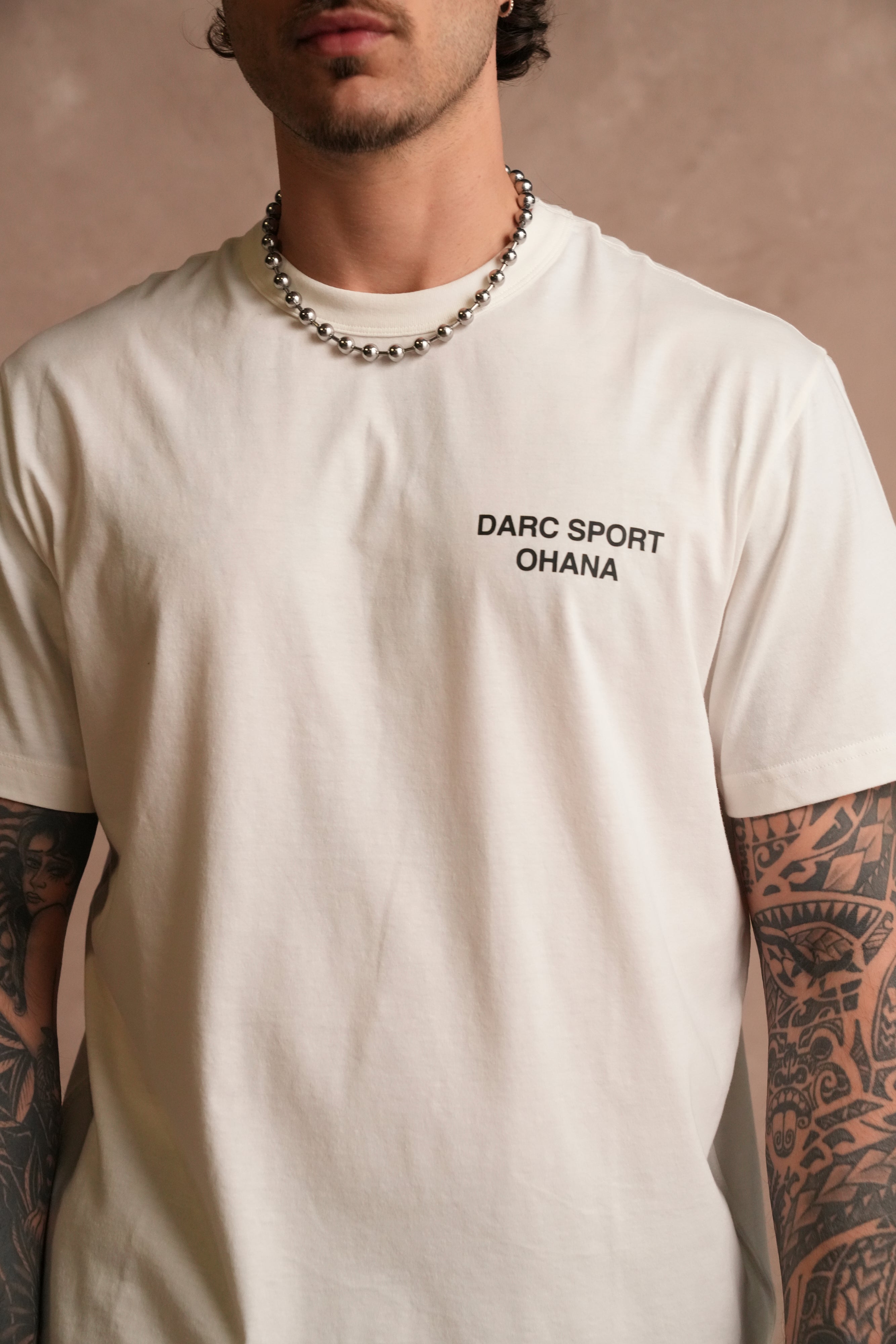 Darc Sport Ohana Lightweight "Heritage" Tee in Cream
