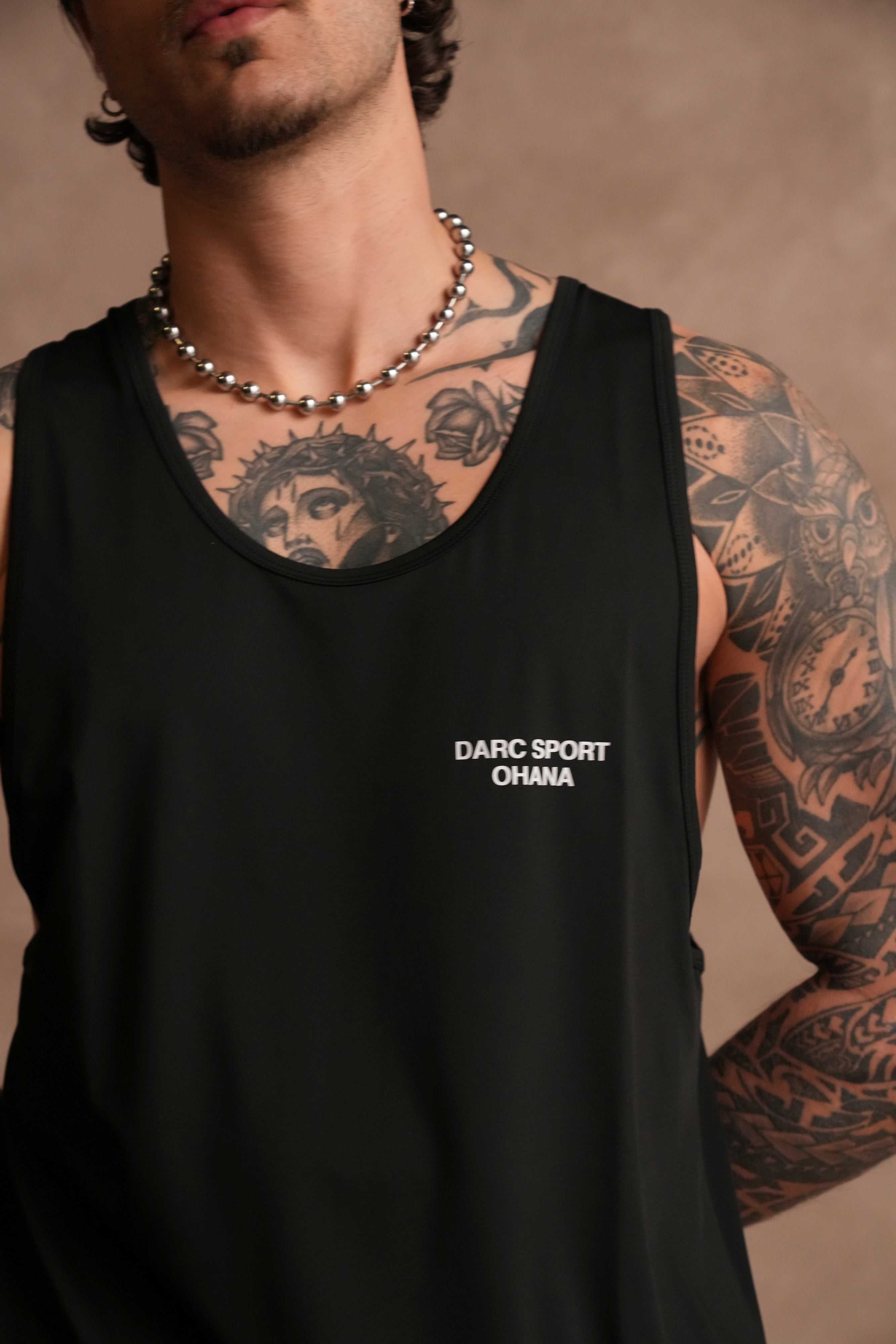 Darc Sport Ohana "Dry Wolf" (Drop) Tank in Black