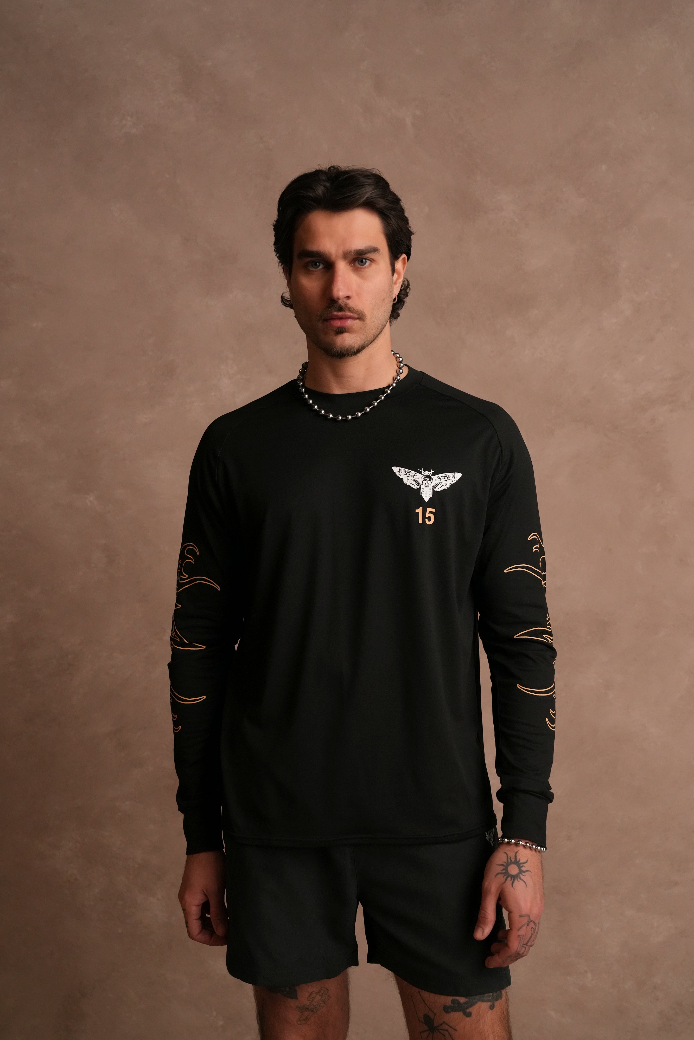 Ohana 2024 "Dry Wolf" Raglan L/S Tee in Black