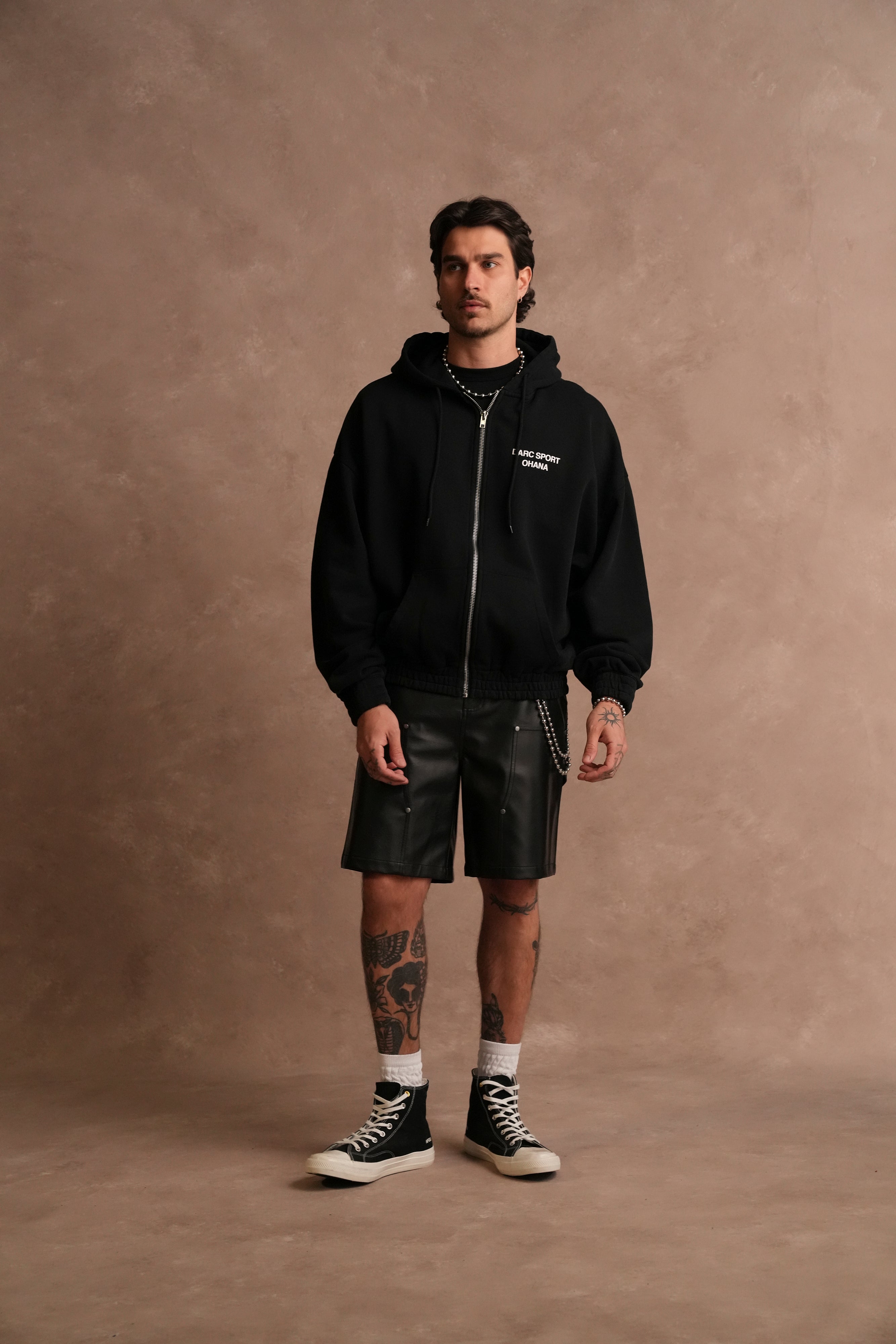 Darc Sport Ohana "Chambers" Zip Hoodie in Black
