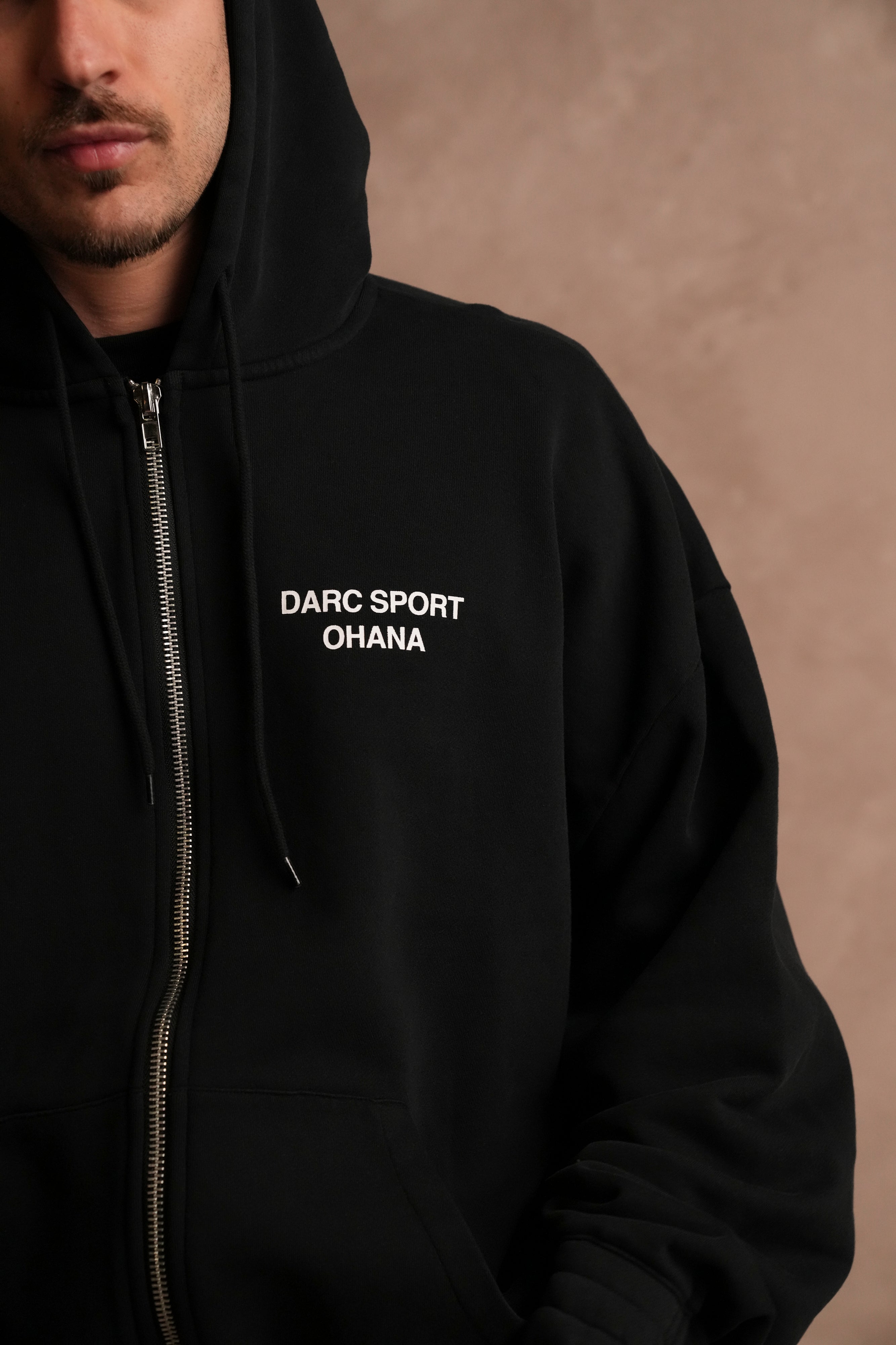 Darc Sport Ohana "Chambers" Zip Hoodie in Black