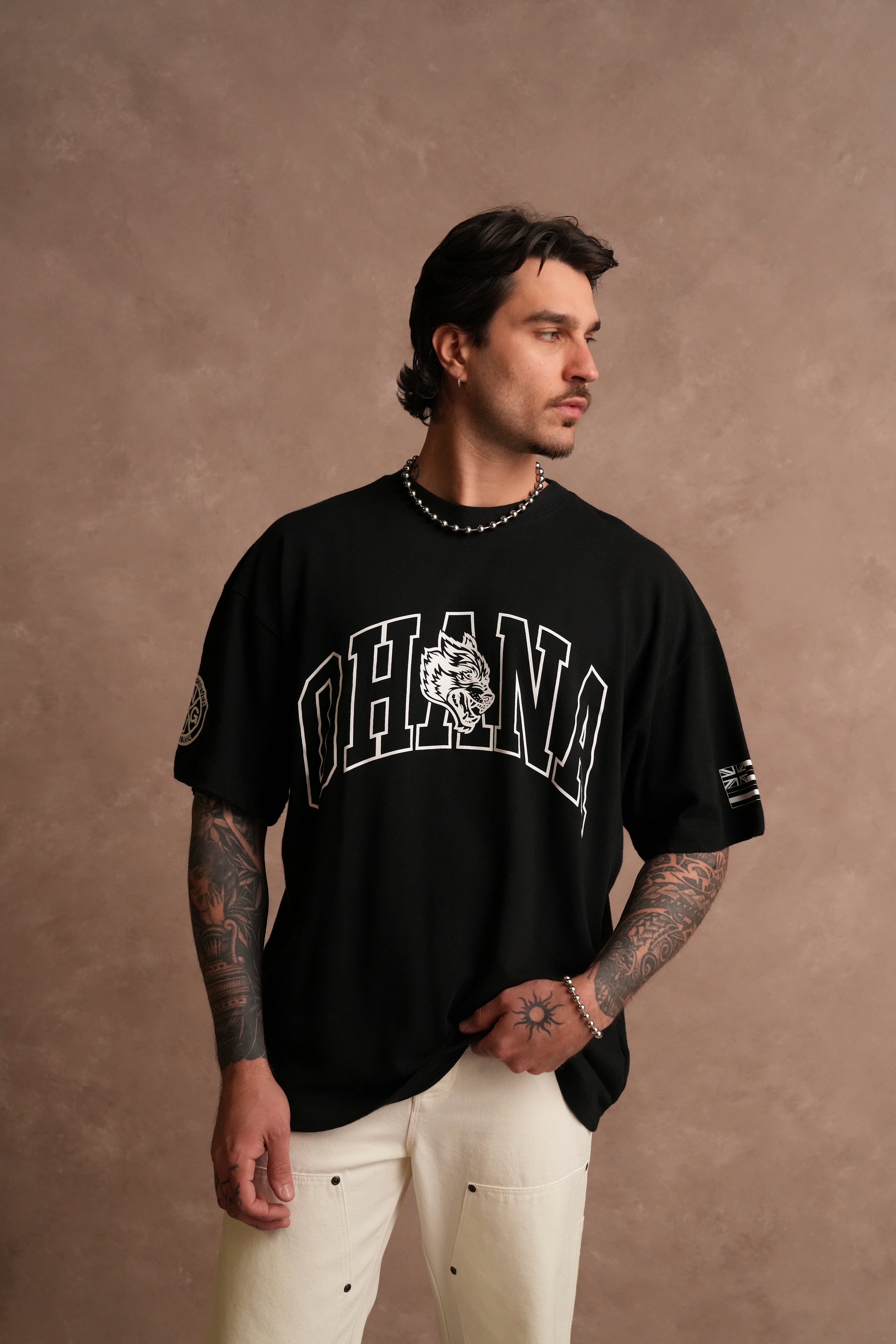Ohana Forever V3 "Premium" Oversized Tee in Black