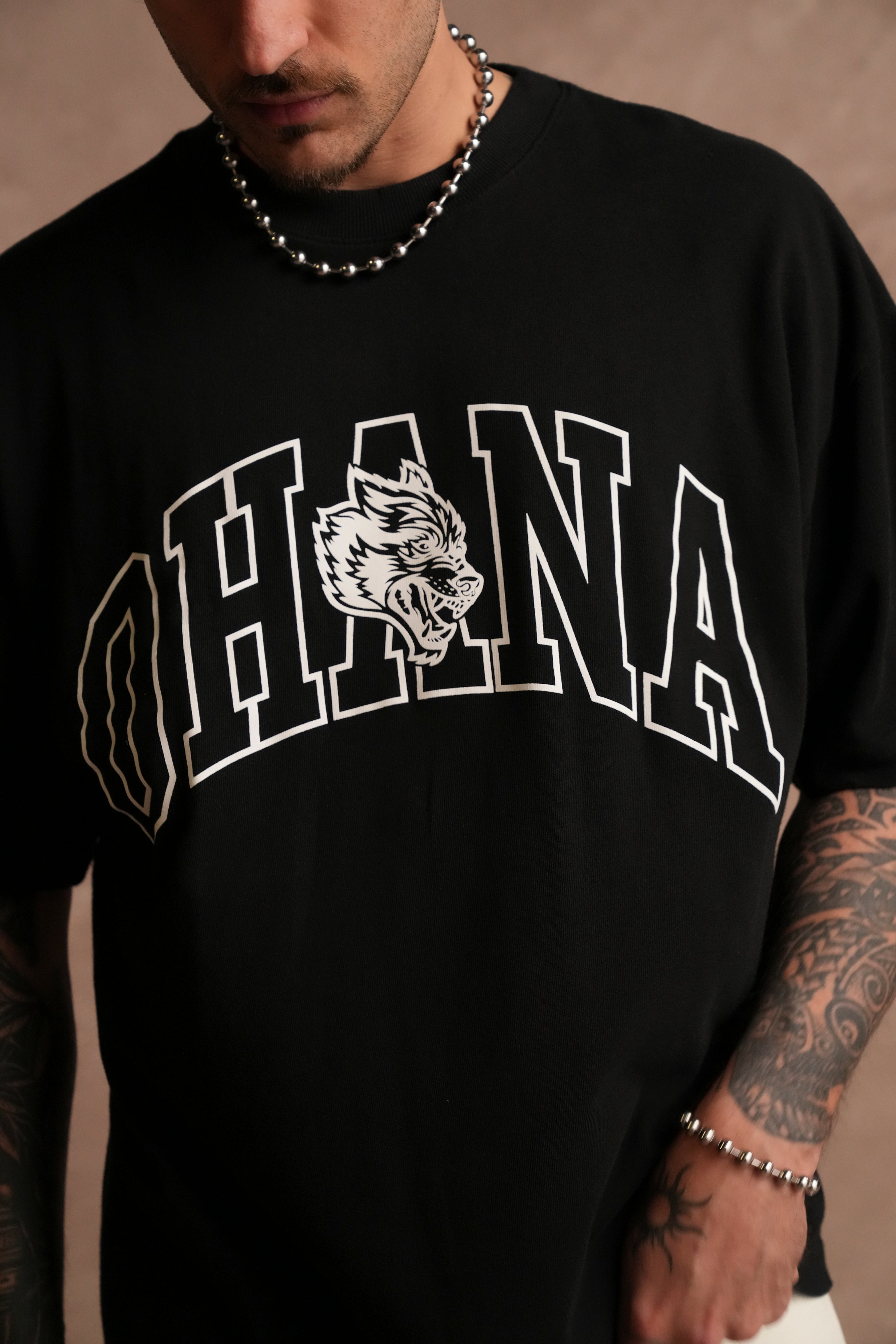 Ohana Forever V3 "Premium" Oversized Tee in Black